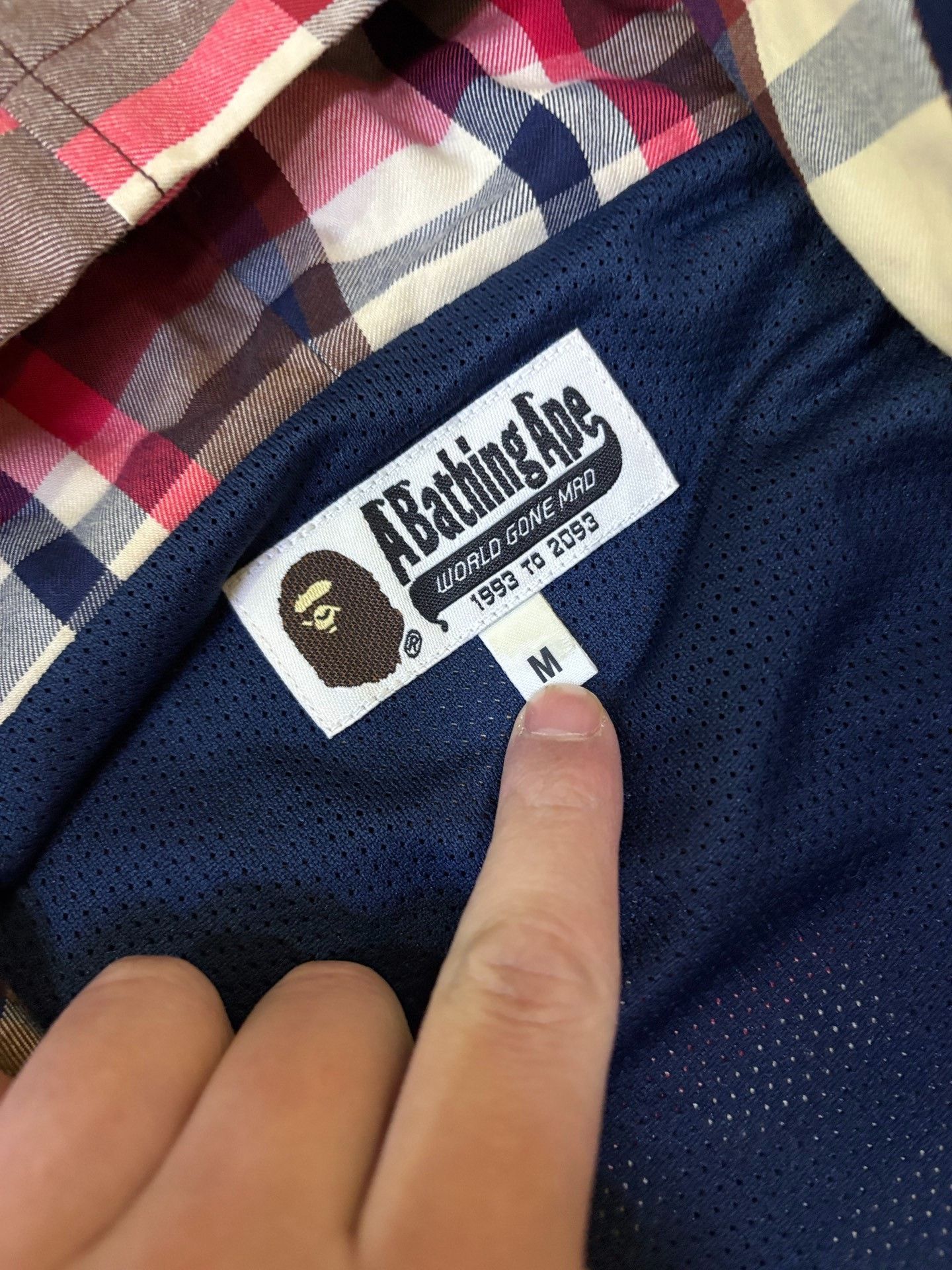 Bape BAPE Check Ape Patch Hooded Jacket Size US M / EU 48-50 / 2 - 6 Thumbnail