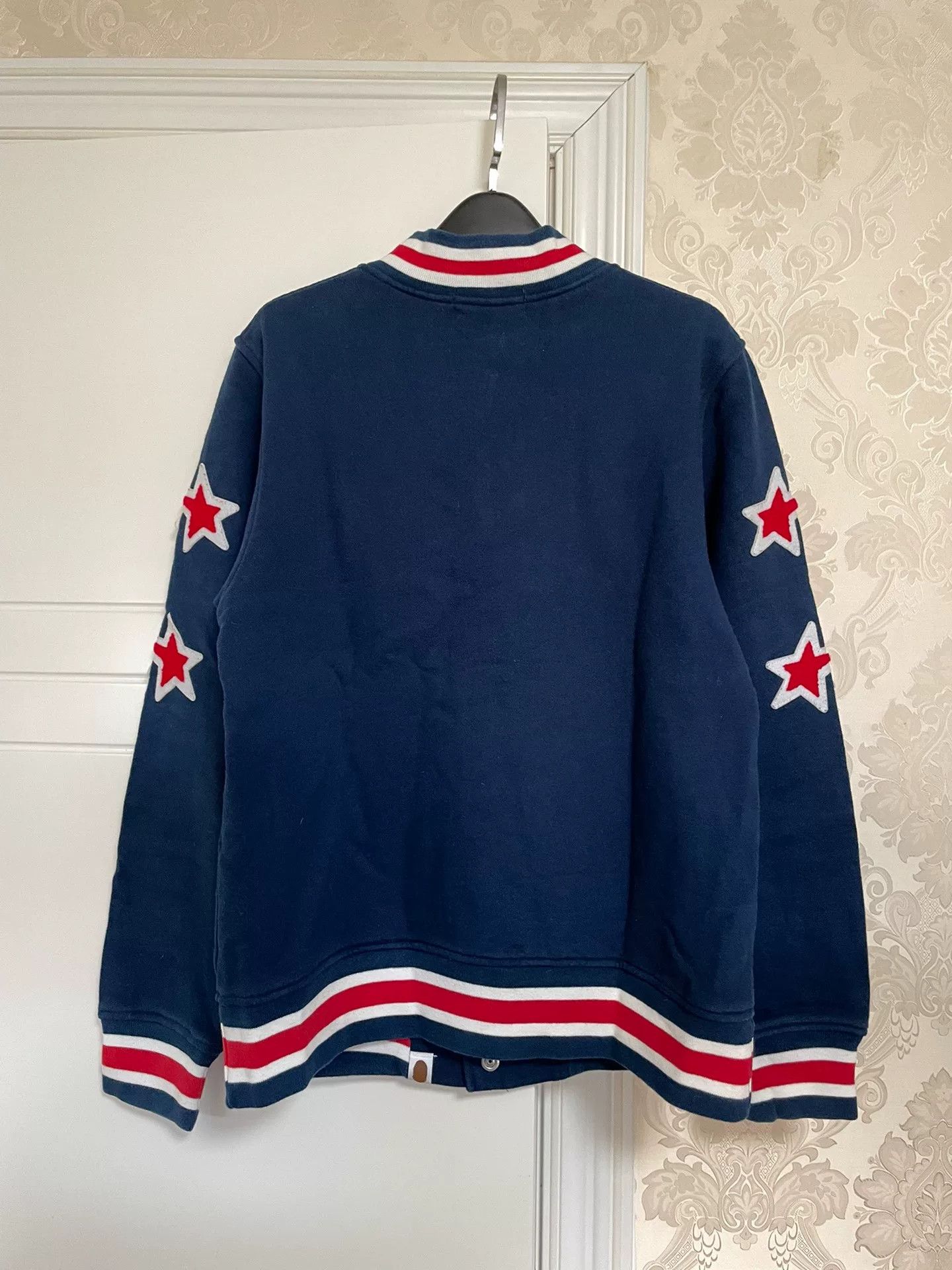 Bape BAPE Star Letter Navy Baseball Jacket Size M / US 6-8 / IT 42-44 - 2 Thumbnail