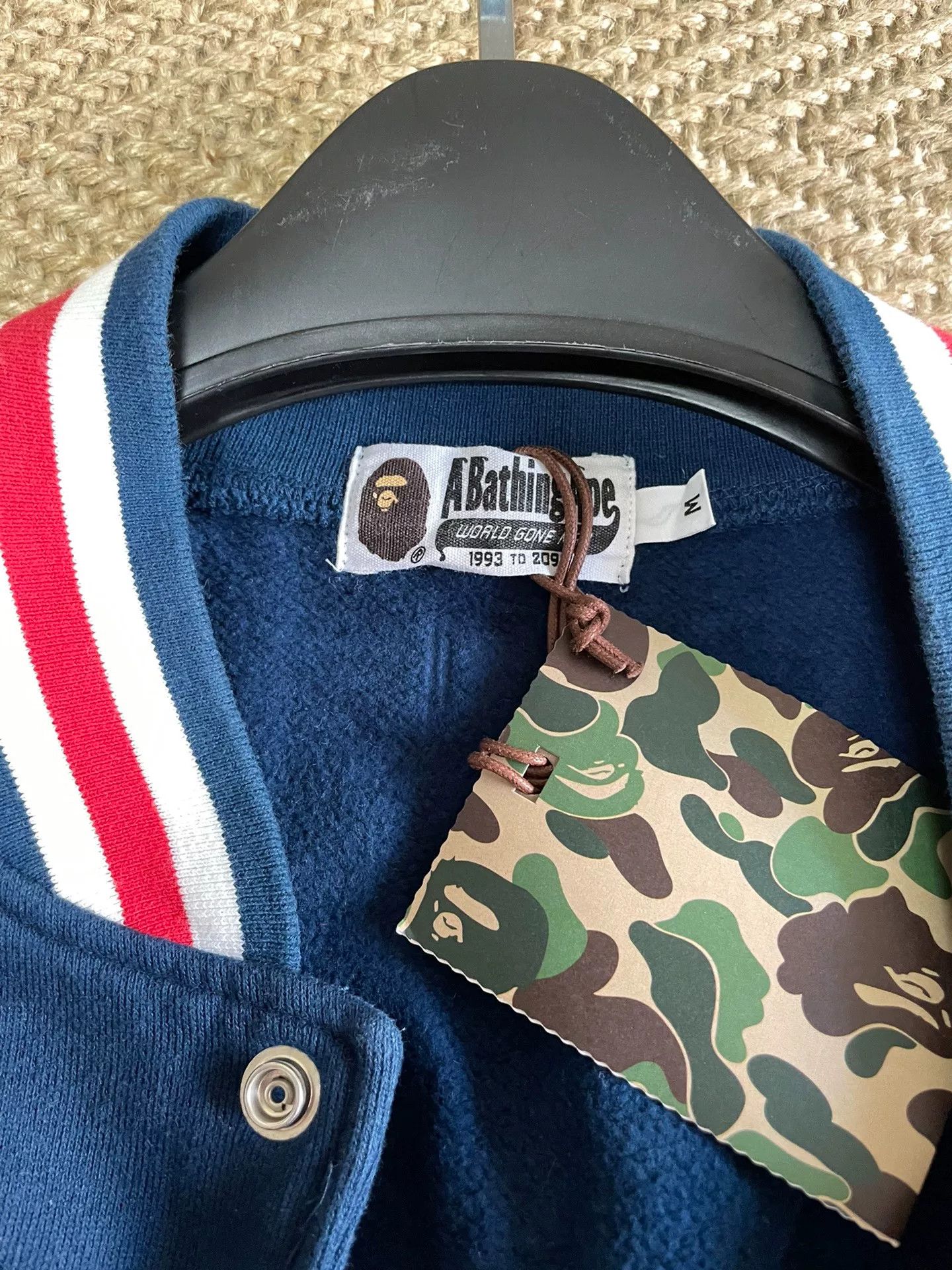 Bape BAPE Star Letter Navy Baseball Jacket Size M / US 6-8 / IT 42-44 - 7 Thumbnail