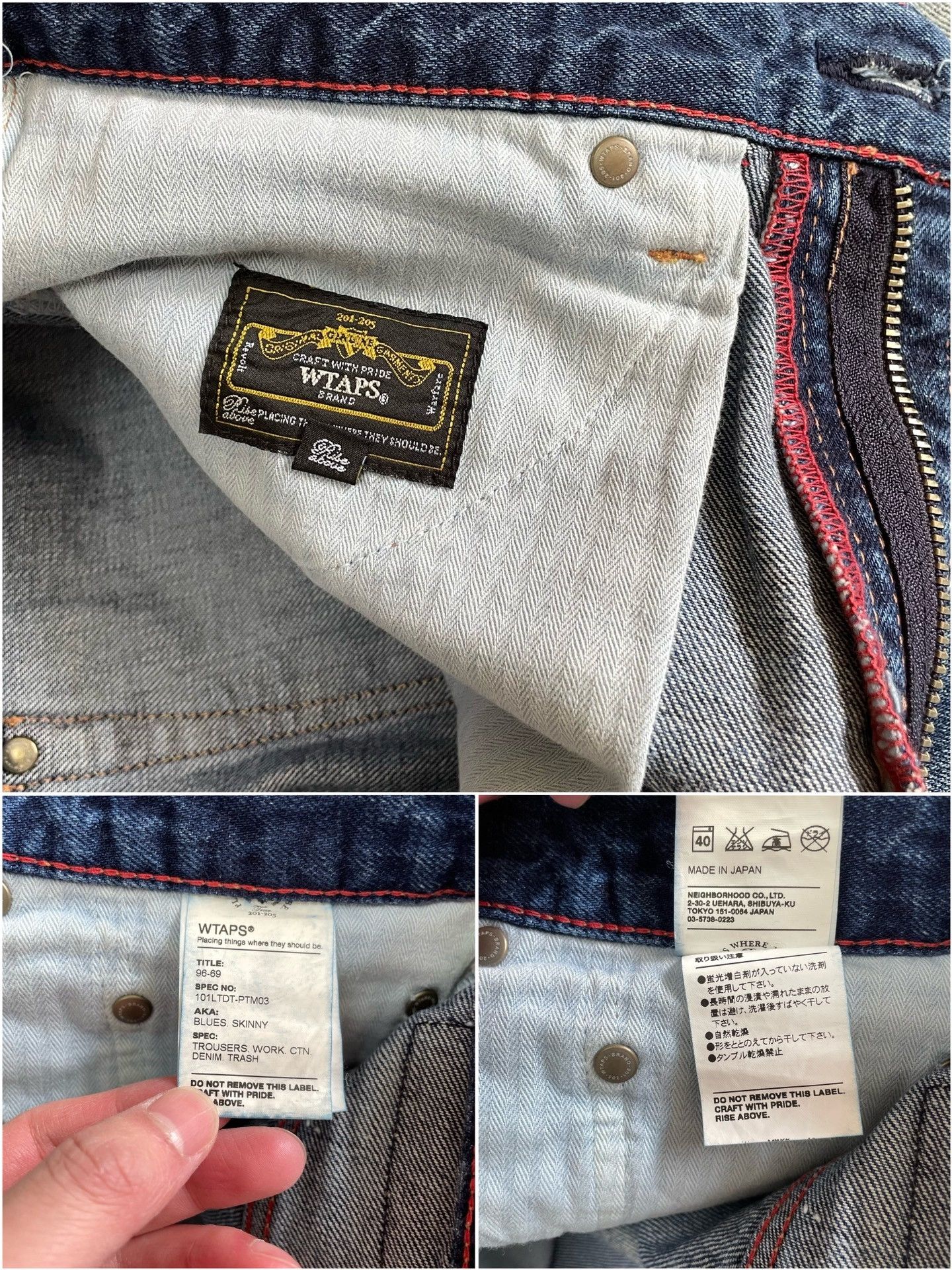 Wtaps WTAPS Blues Skinny Distressed Jeans Size US 26 / EU 42 - 9 Thumbnail