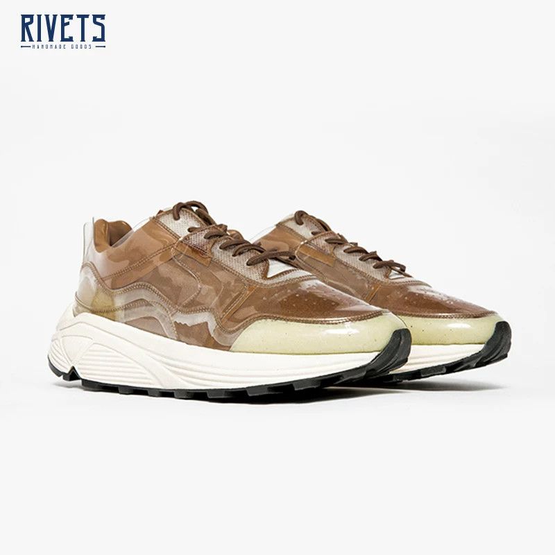Buttero BUTTERO Italian Men's PVC Casual Sneakers Size US 7 / EU 40 - 2 Thumbnail