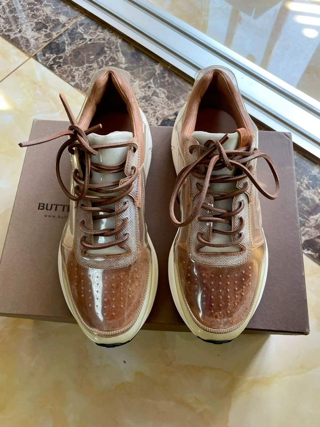 Buttero BUTTERO Italian Men's PVC Casual Sneakers Size US 7 / EU 40 - 5 Thumbnail