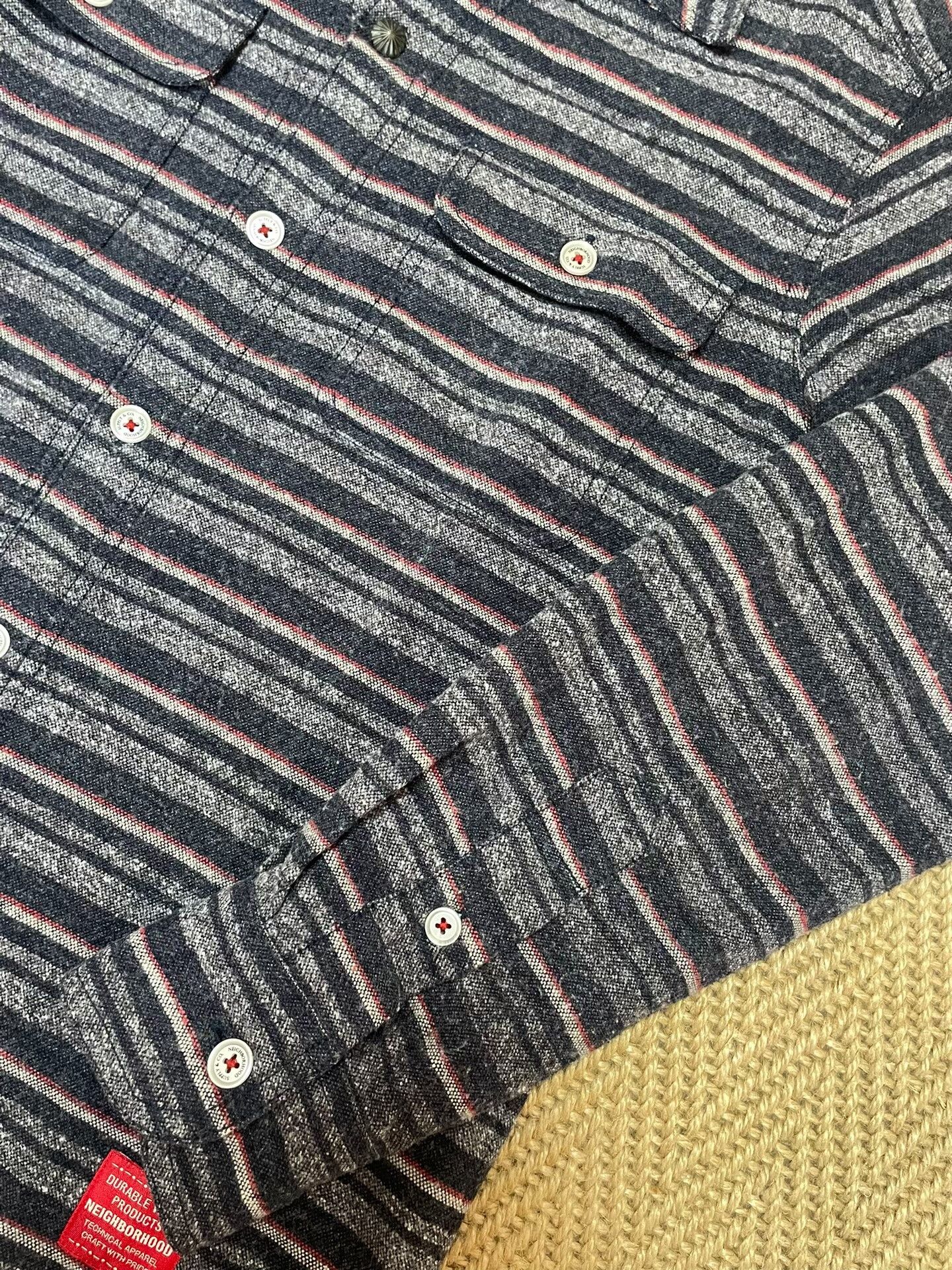 Neighborhood NEIGHBORHOOD MCKAY Striped Long Sleeve Shirt Size US S / EU 44-46 / 1 - 6 Thumbnail