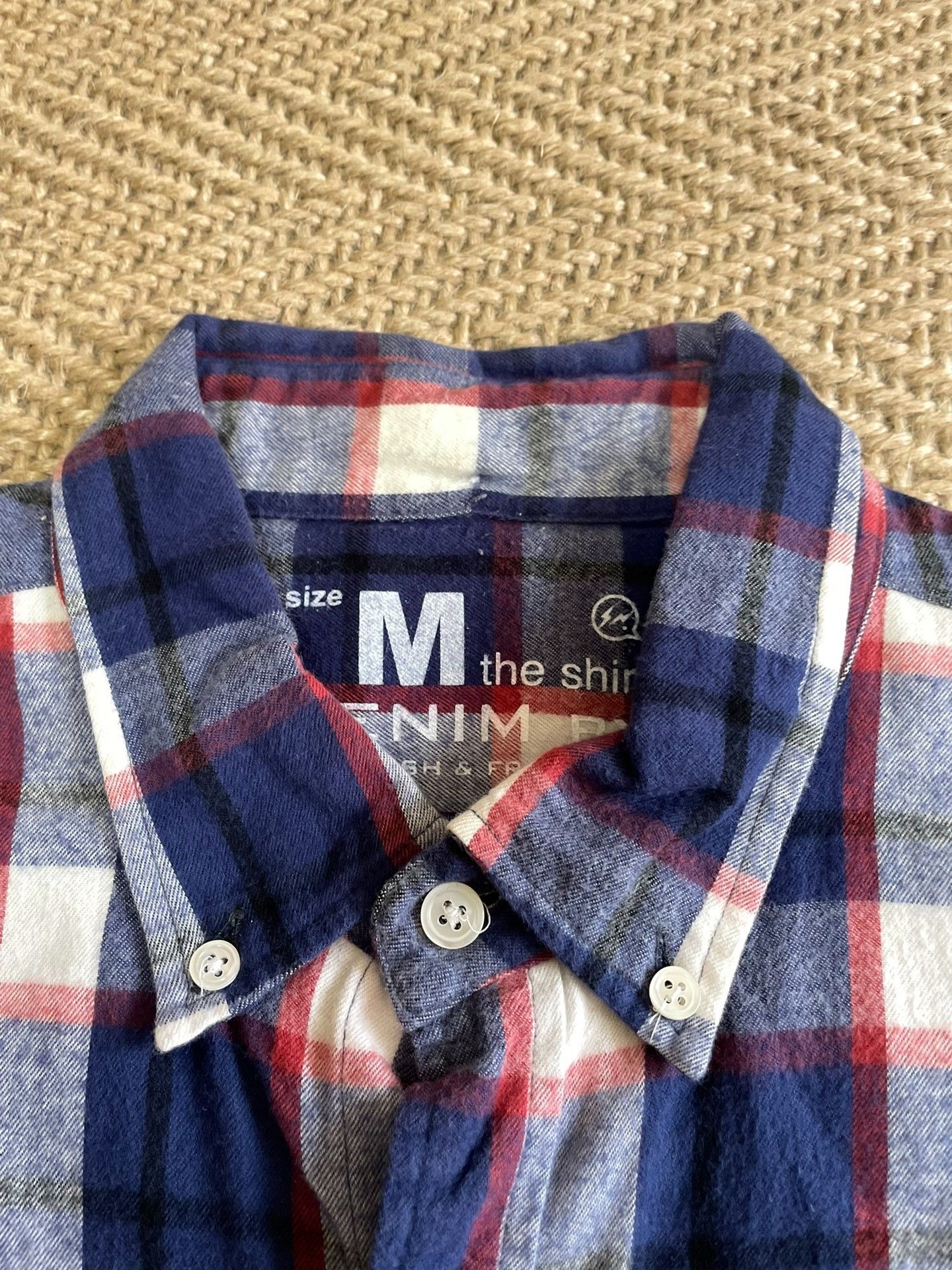 Fragment Design Denim by Vanquish Fragment Lightning Plaid Flannel Shirt Size US M / EU 48-50 / 2 - 6 Thumbnail