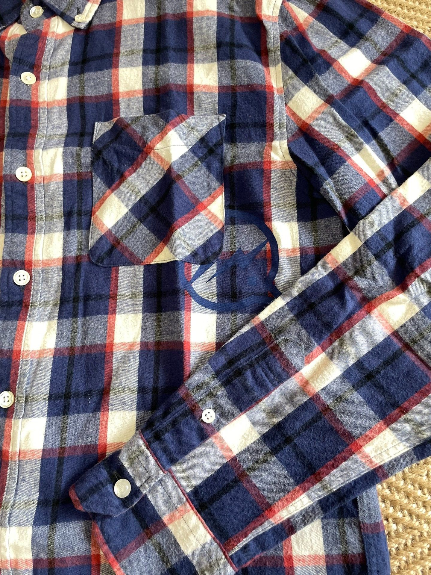 Fragment Design Denim by Vanquish Fragment Lightning Plaid Flannel Shirt Size US M / EU 48-50 / 2 - 3 Thumbnail
