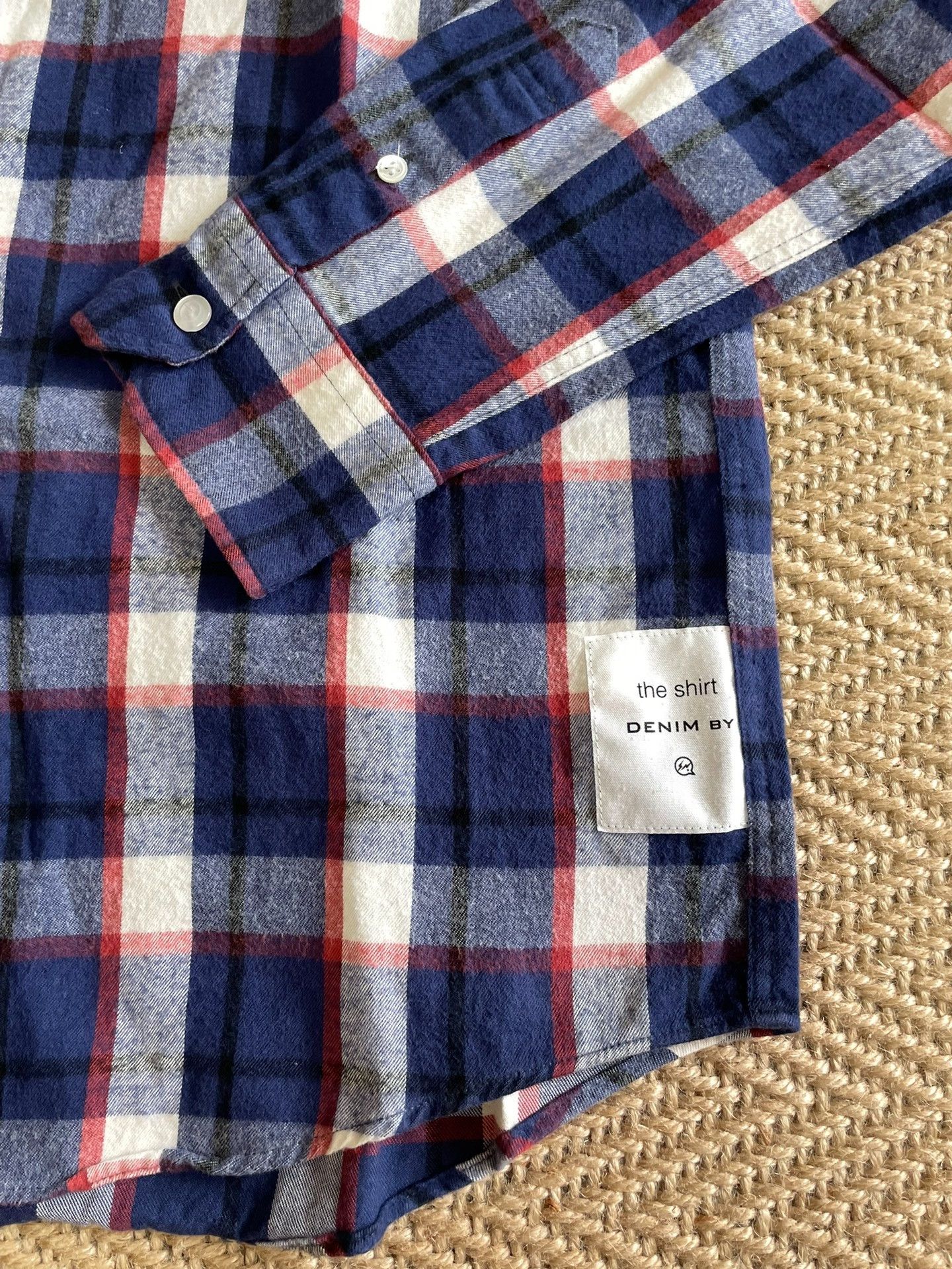 Fragment Design Denim by Vanquish Fragment Lightning Plaid Flannel Shirt Size US M / EU 48-50 / 2 - 4 Thumbnail