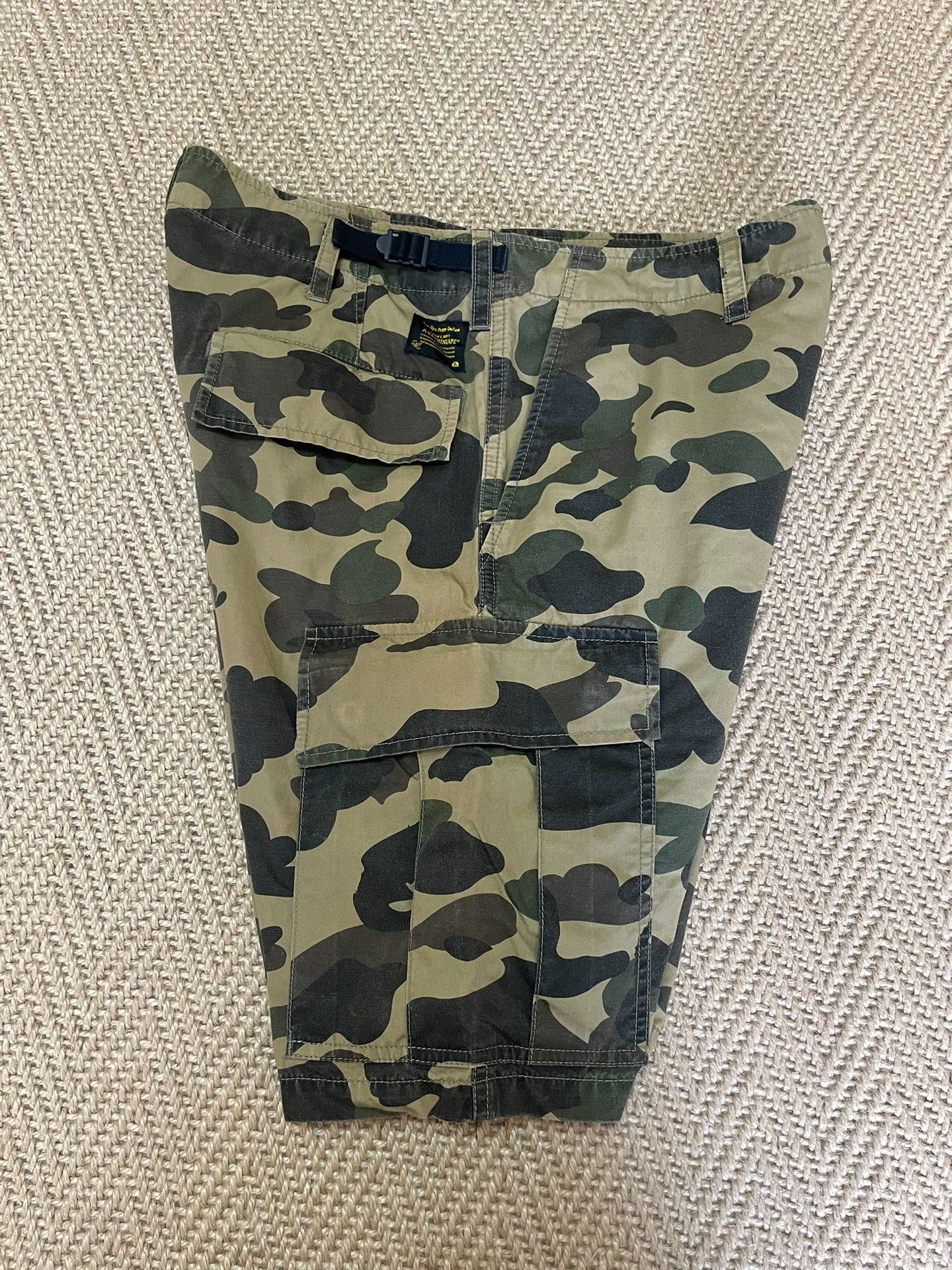 Bape BAPE 1ST CAMO Washed Cargo Shorts Size US 26 / EU 42 - 7 Thumbnail