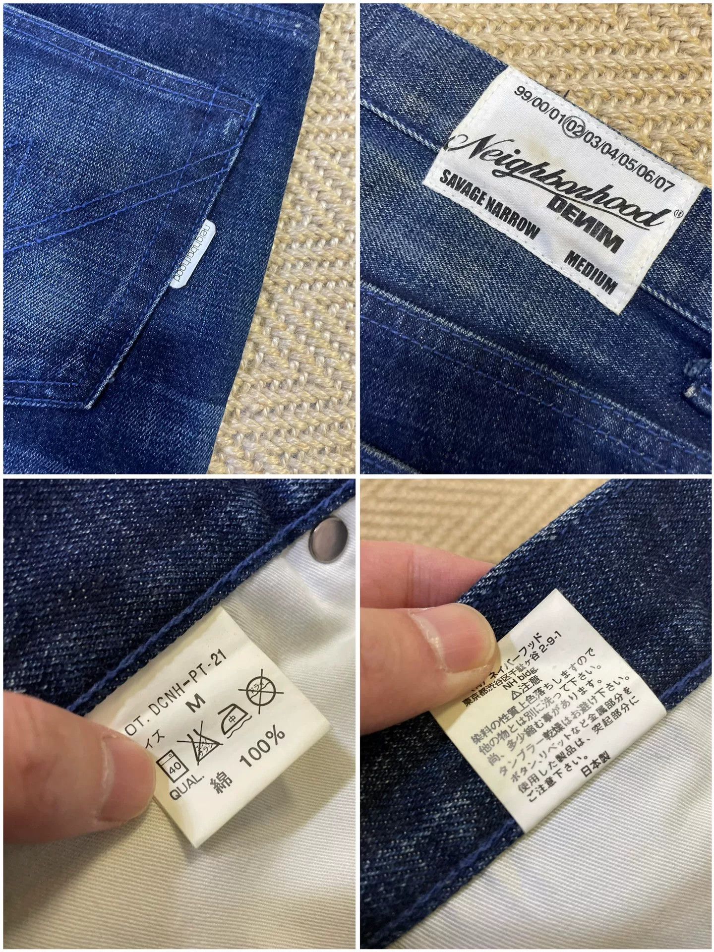 Neighborhood NEIGHBORHOOD Cartoon Vintage Denim Jeans Size US 29 - 9 Thumbnail
