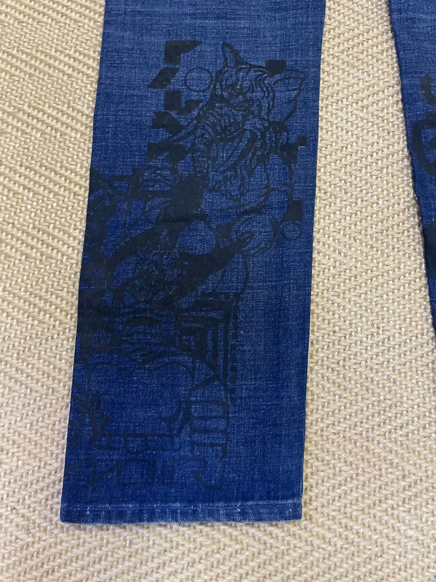 Neighborhood NEIGHBORHOOD Cartoon Vintage Denim Jeans Size US 29 - 4 Thumbnail