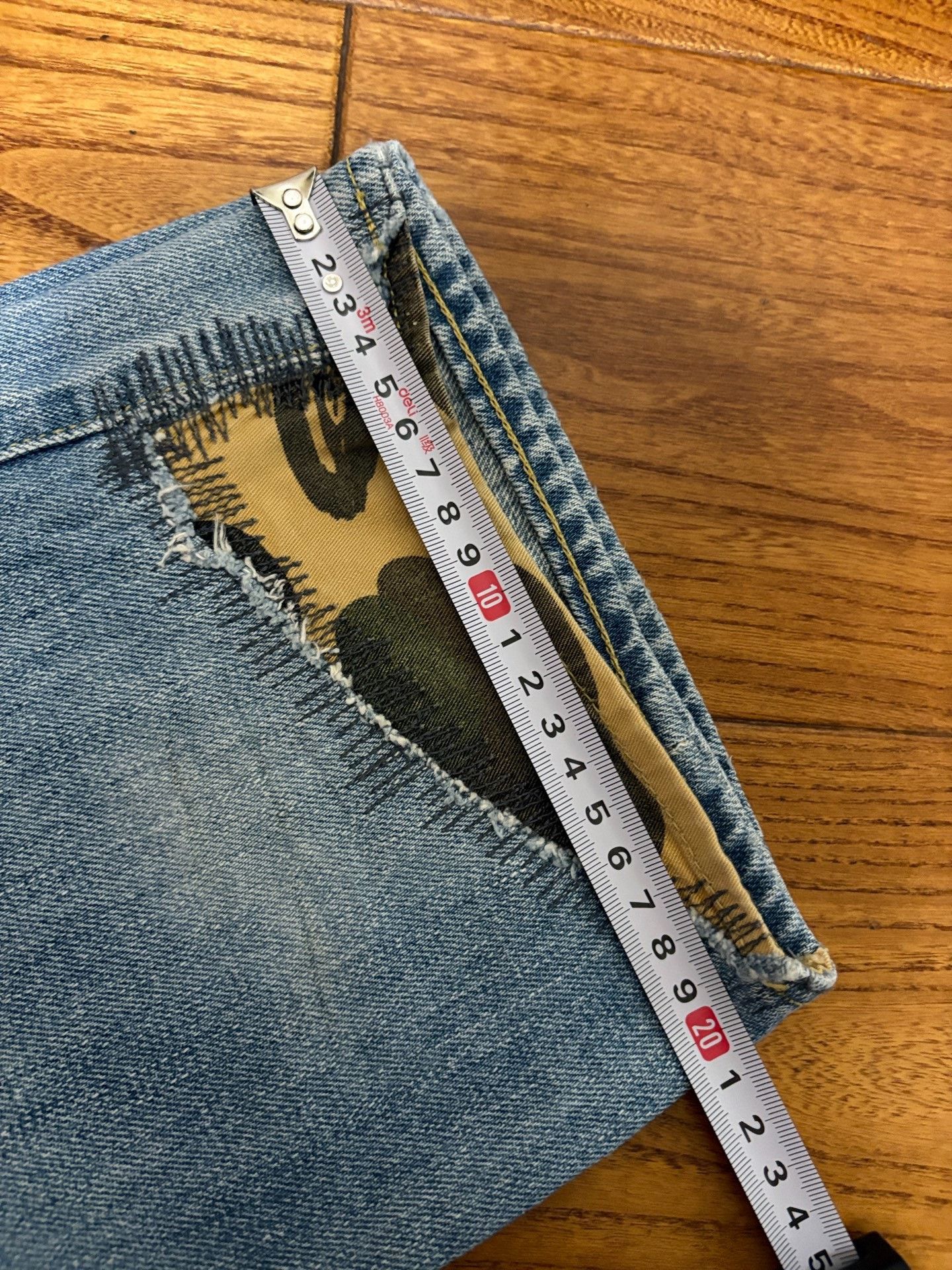 Bape BAPE Camo Patch Washed Distressed Jeans Size US 28 / EU 44 - 7 Thumbnail