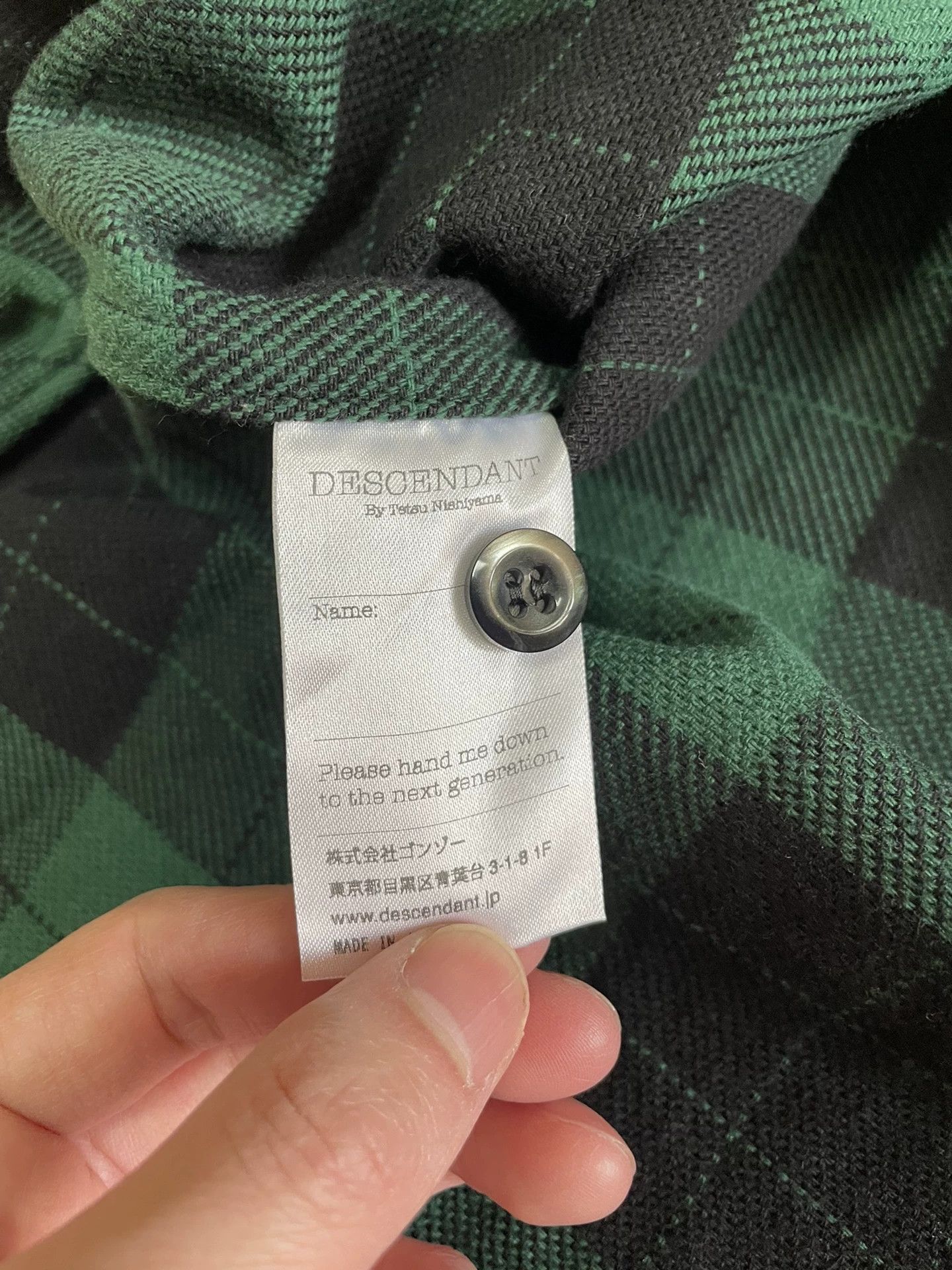 Descendant Descendant Flannel Plaid Long Sleeve Shirt Size US M / EU 48-50 / 2 - 7 Thumbnail
