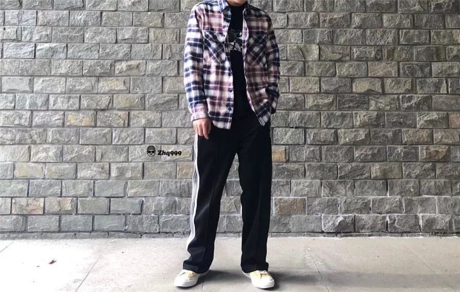 Descendant Descendant Moss Check Tie-Dye Long-Sleeve Shirt Size US S / EU 44-46 / 1 - 8 Thumbnail