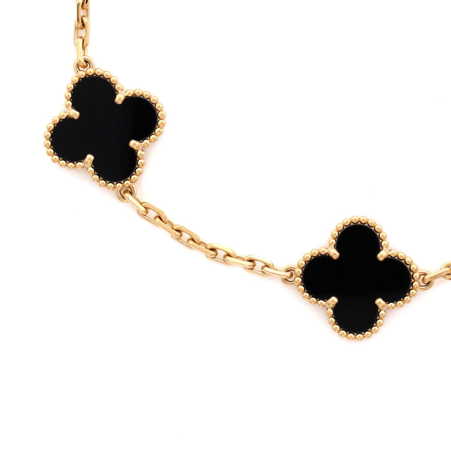 Van Cleef & Arpels Vintage Alhambra 5 Motifs Bracelet Size ONE SIZE - 3 Thumbnail