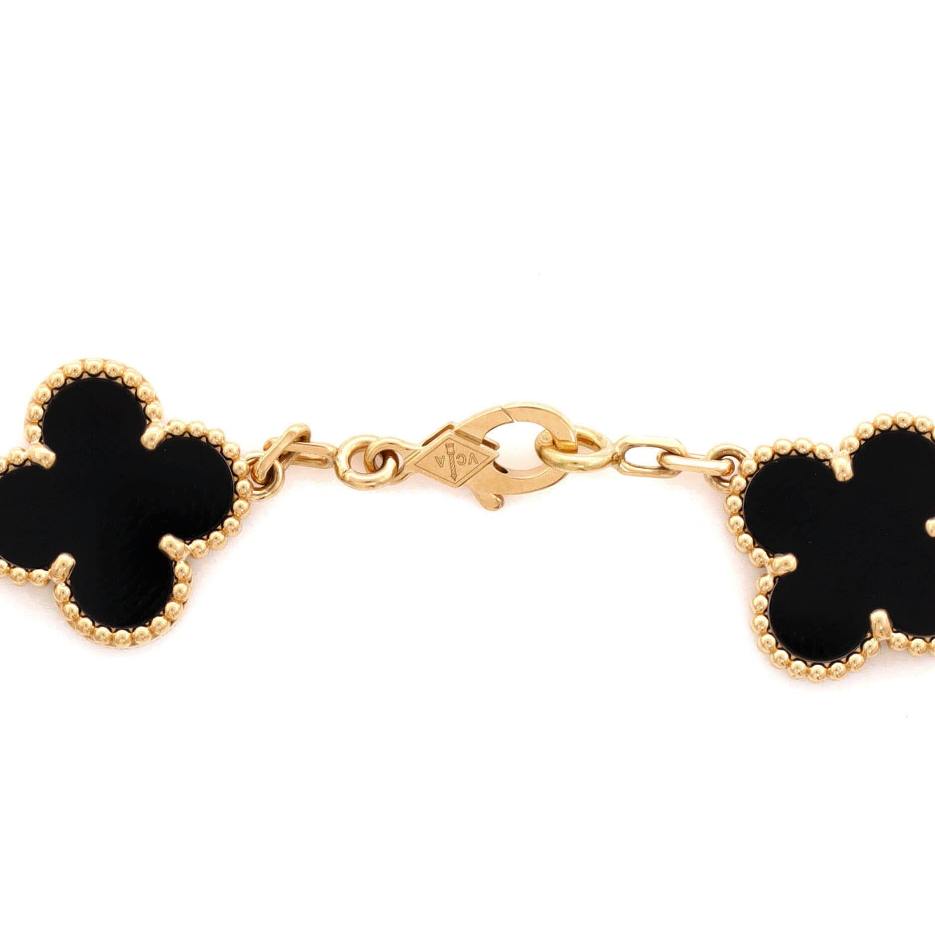 Van Cleef & Arpels Vintage Alhambra 5 Motifs Bracelet Size ONE SIZE - 4 Thumbnail