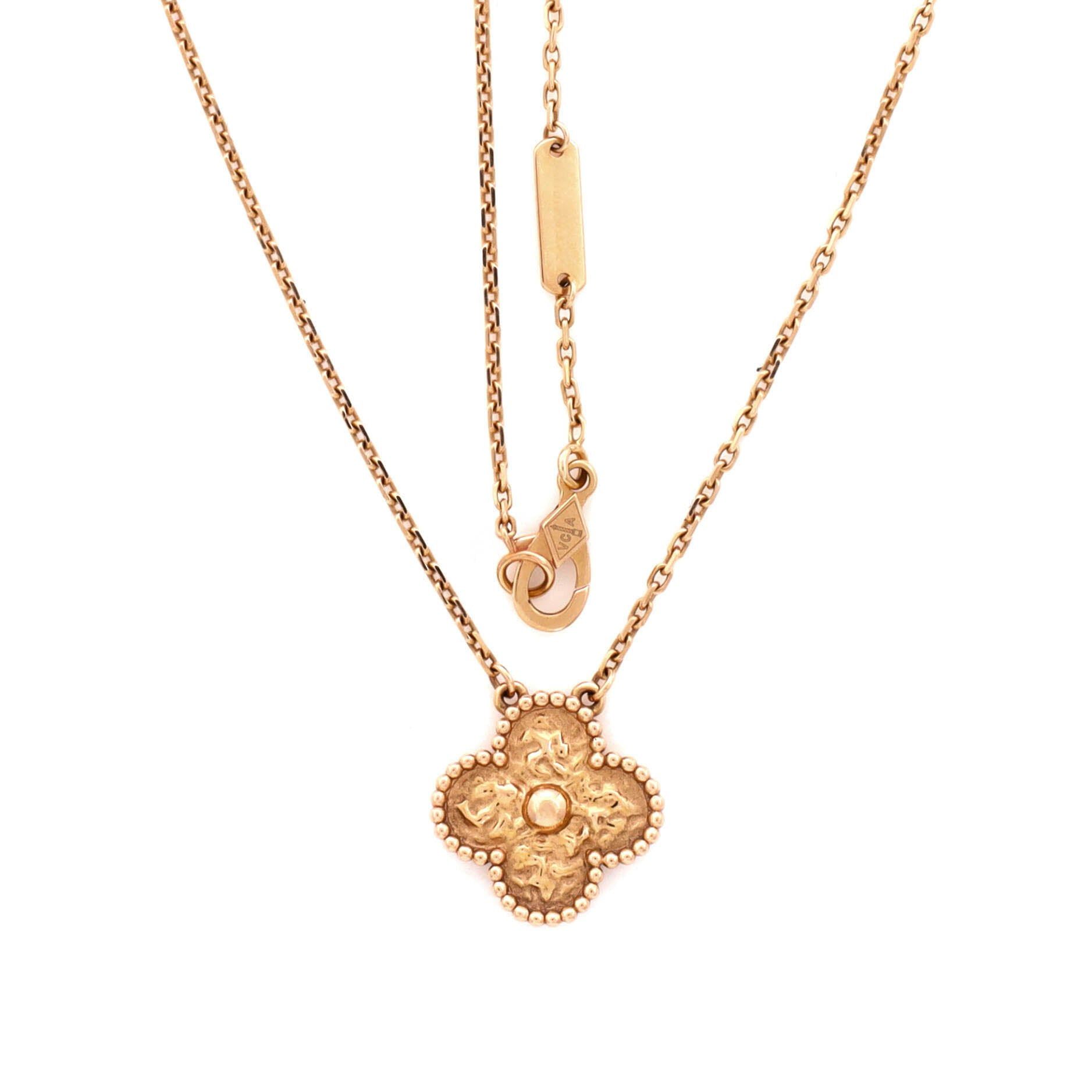 Van Cleef & Arpels Vintage Alhambra Pendant Necklace Size ONE SIZE - 3 Thumbnail