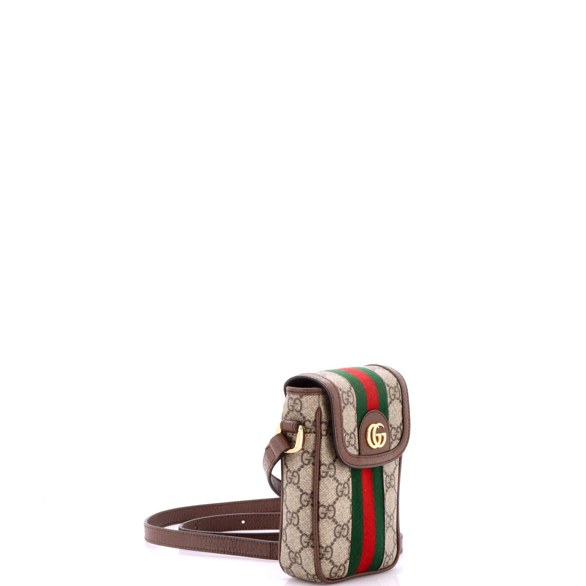 Gucci Ophidia Flap Phone Holder Crossbody Bag Size ONE SIZE - 2 Thumbnail