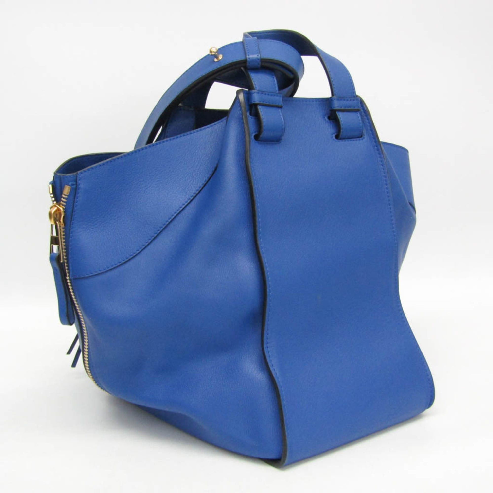 Loewe Loewe Hammock Medium Women's Leather Handbag,Shoulder Bag Blue Size ONE SIZE - 8 Thumbnail