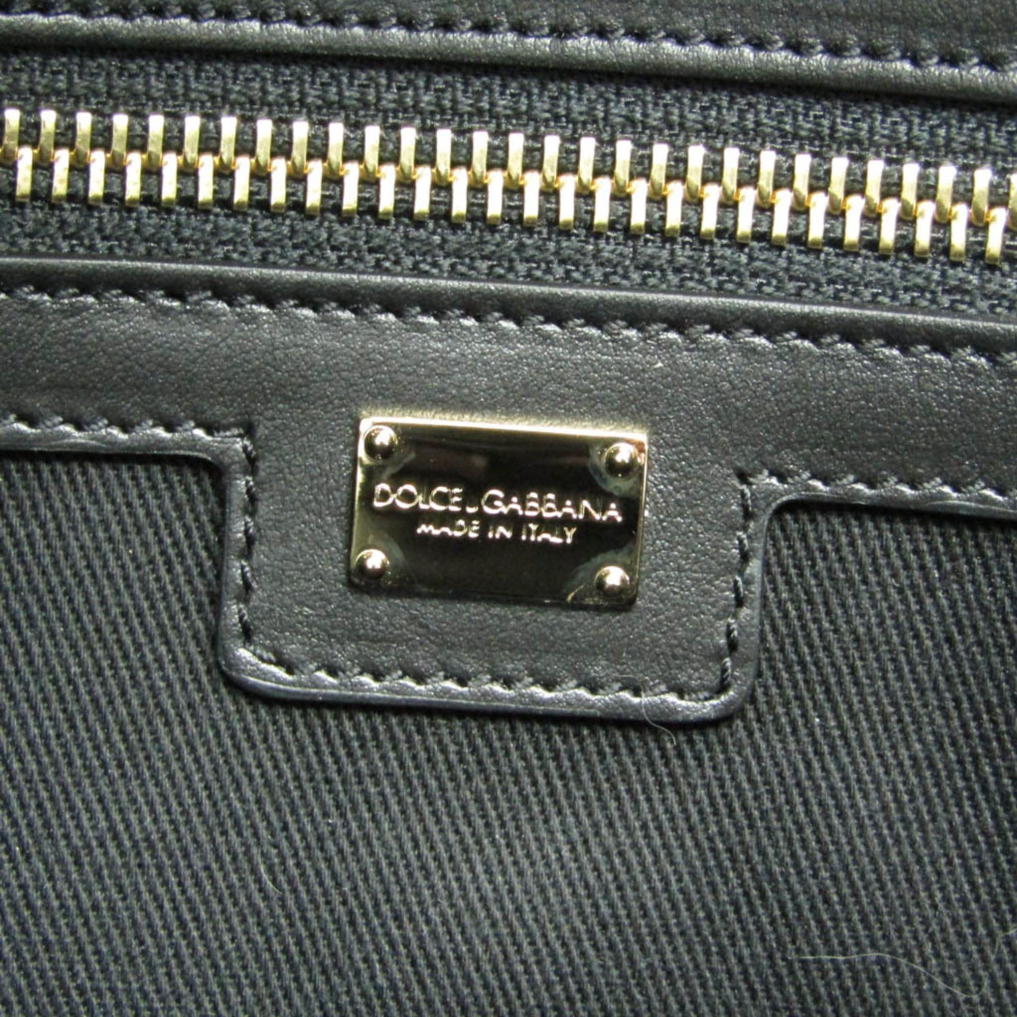 Dolce & Gabbana Dolce & Gabbana DG Logo Shopping Bag BM2012 AA451 Women's Canvas,Leather Shoulder Bag,Tote Bag Black Size ONE SIZE - 11 Thumbnail