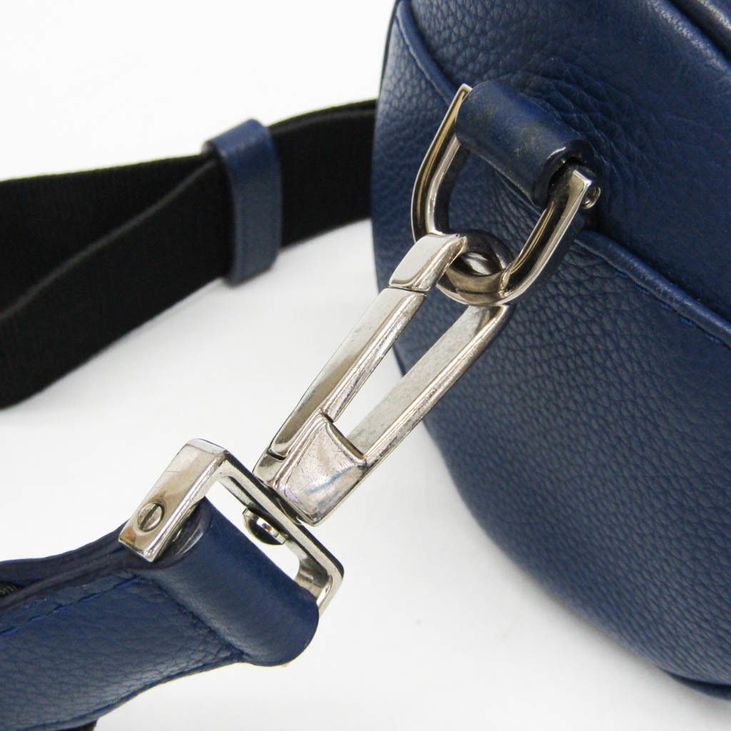 Christian Dior Monsieur Dior Homme Atelier Roller Men,Women Leather Shoulder Bag Navy Size ONE SIZE - 8 Thumbnail