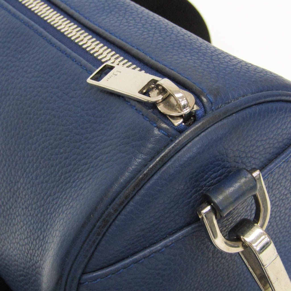 Christian Dior Monsieur Dior Homme Atelier Roller Men,Women Leather Shoulder Bag Navy Size ONE SIZE - 9 Thumbnail
