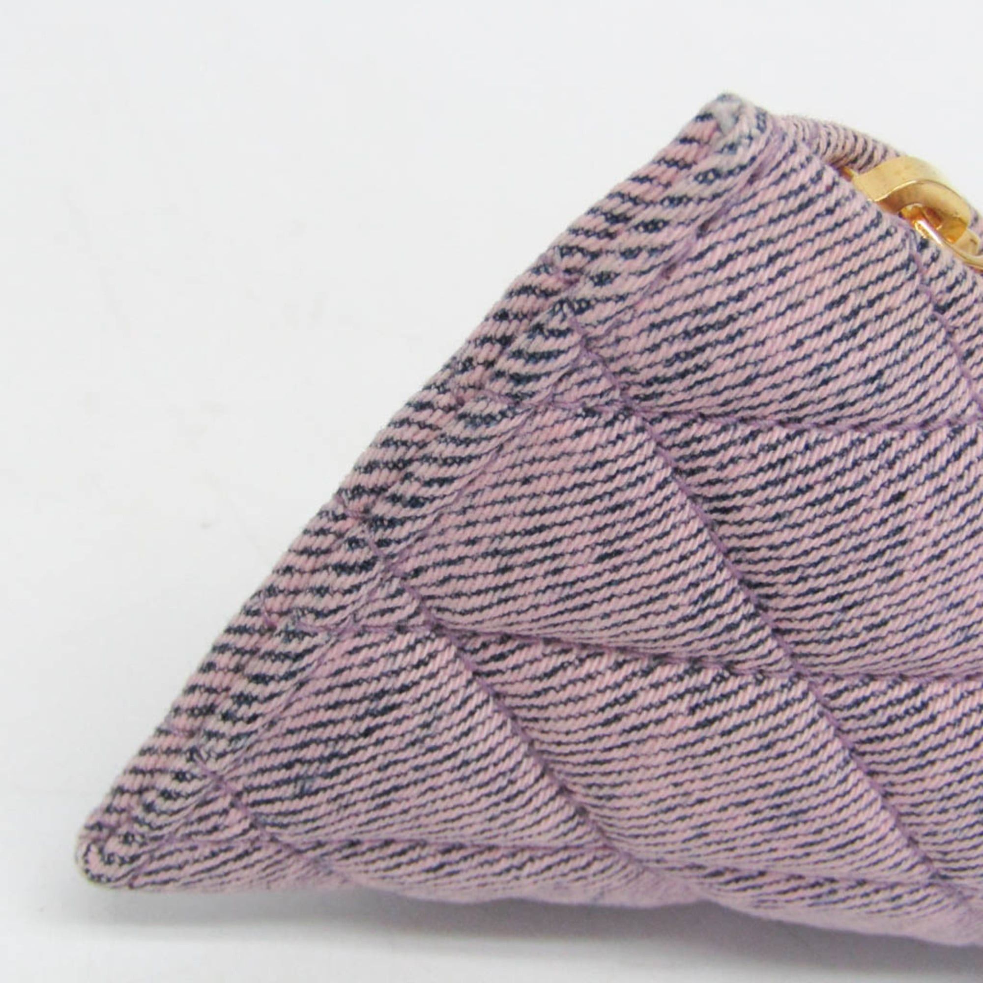 Yves Saint Laurent Yves Saint Laurent Cassandra Mini Pouch 669925 Women's Cotton Coin Purse/coin Case Pink Size ONE SIZE - 6 Thumbnail