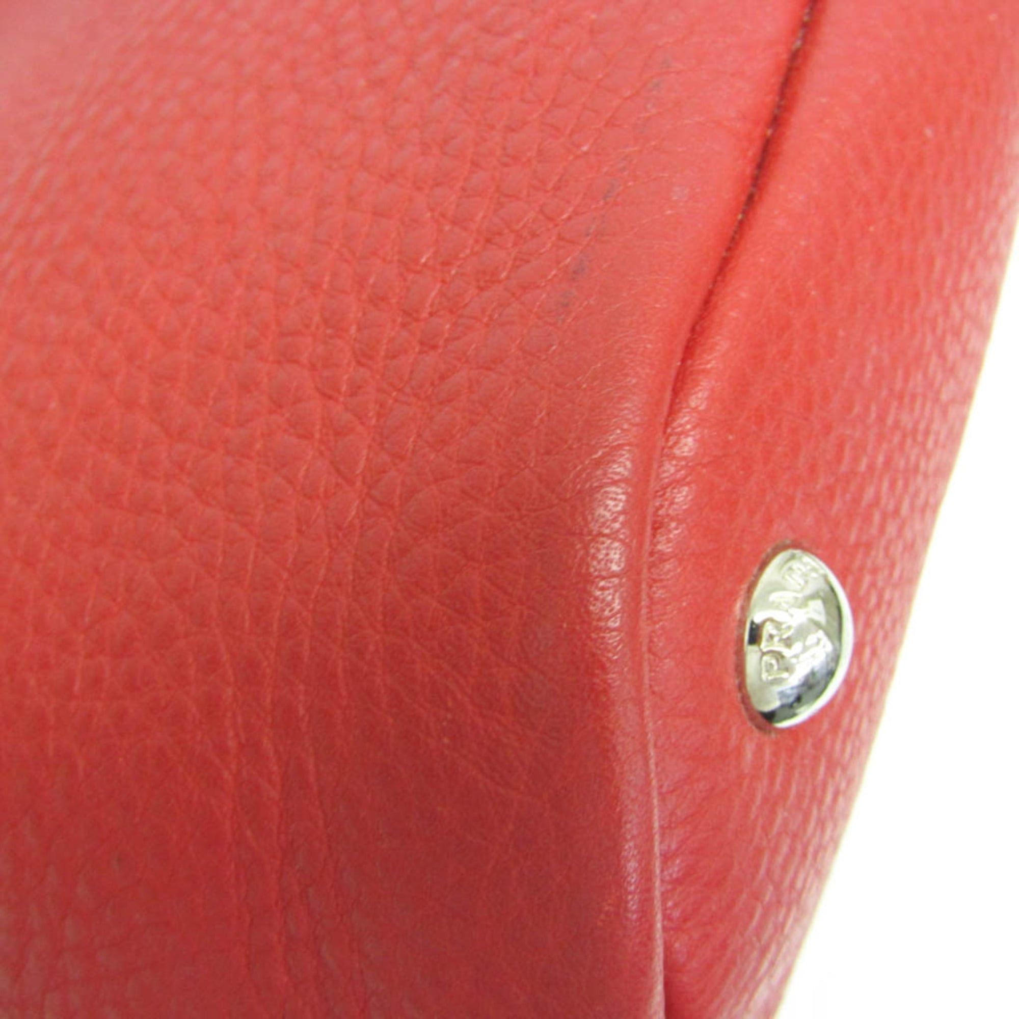 Prada Prada VIT.DAINO BR5122 Women's Leather Shoulder Bag Red Color Size ONE SIZE - 4 Thumbnail