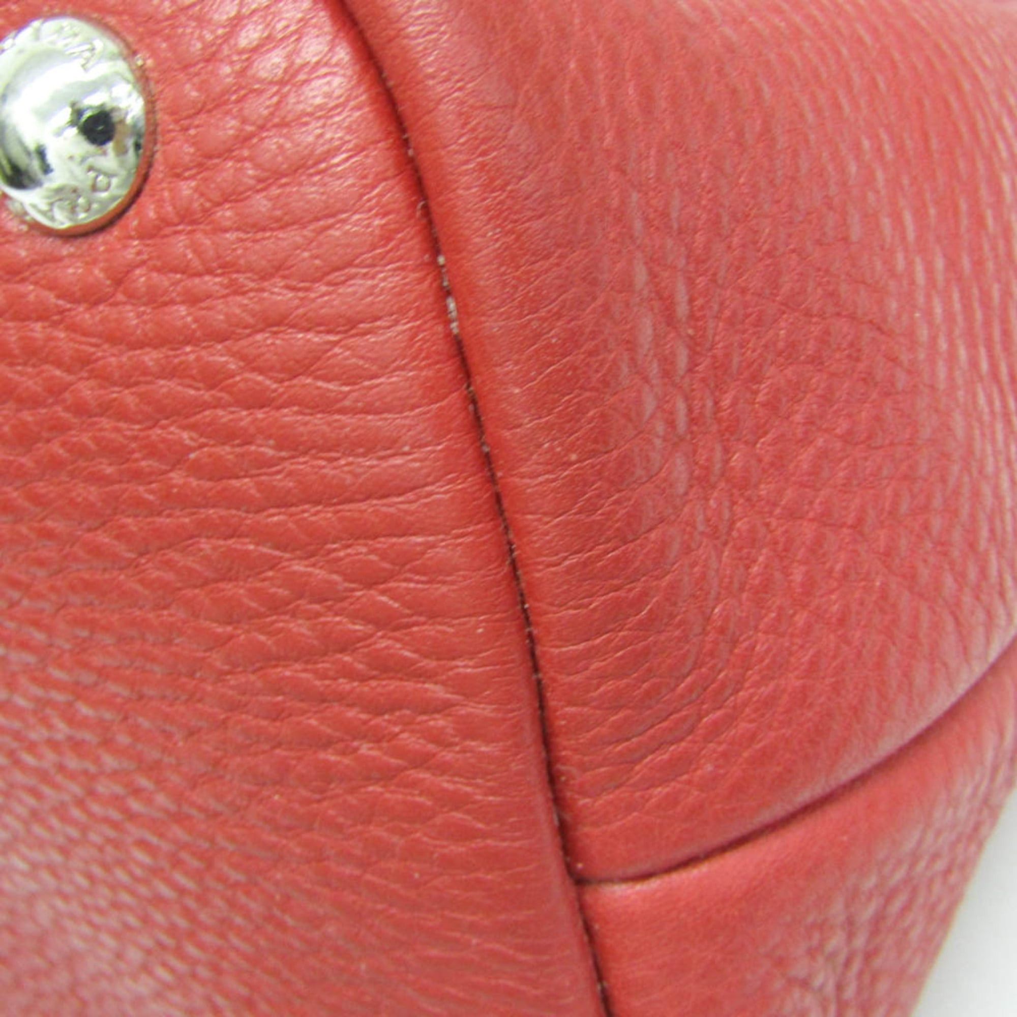 Prada Prada VIT.DAINO BR5122 Women's Leather Shoulder Bag Red Color Size ONE SIZE - 6 Thumbnail