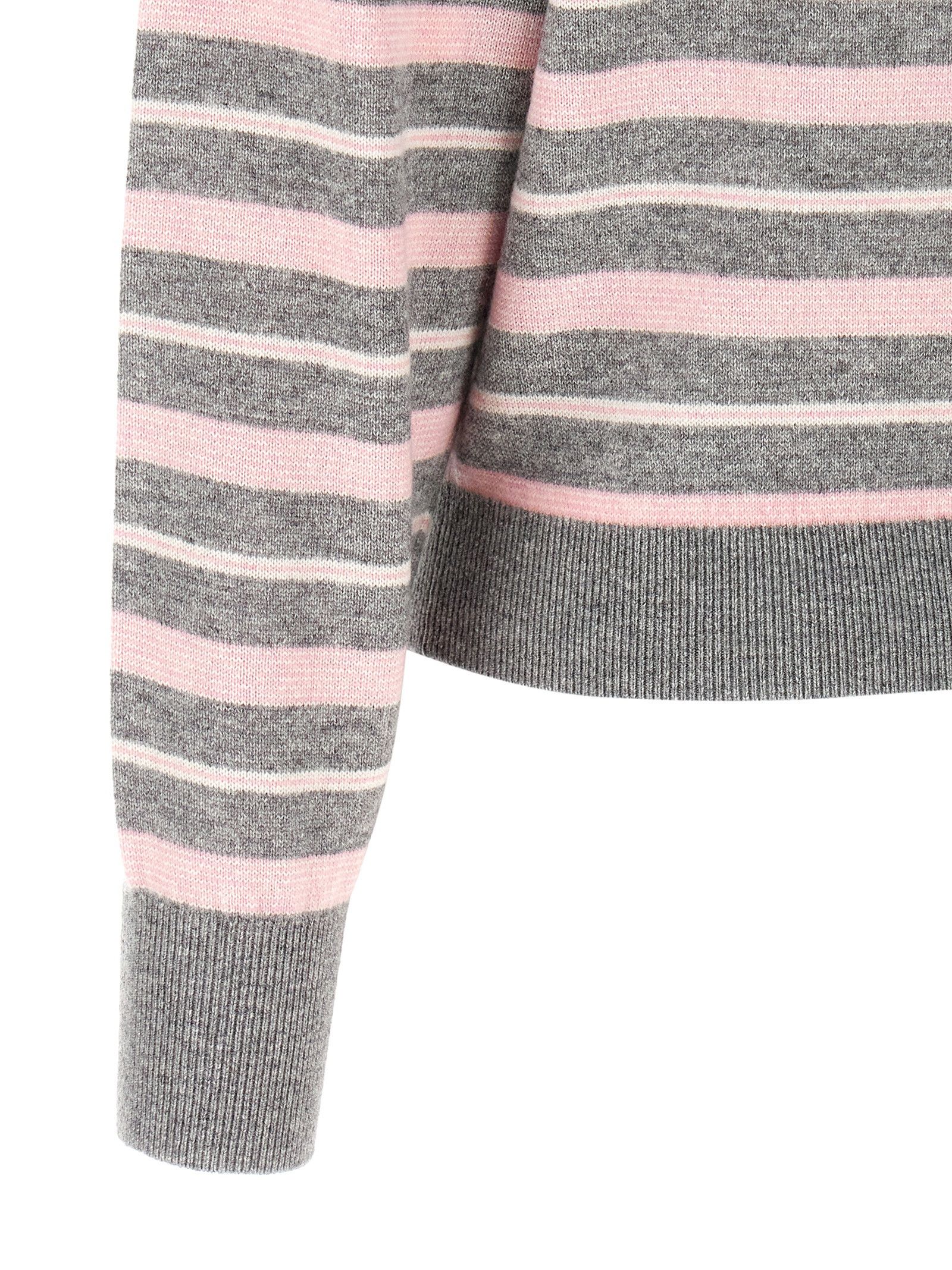 Guest in Residence 'Clloegiate Stripe Polo' sweater Size L / US 10 / IT 46 - 4 Thumbnail