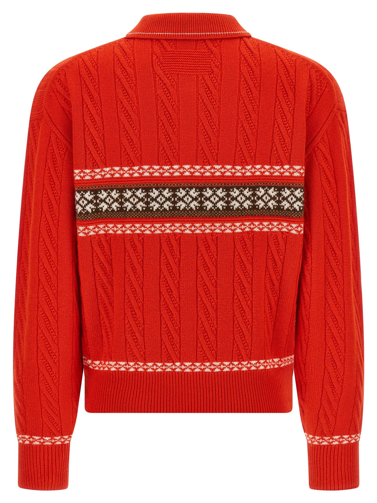 Guest in Residence 'Cable Collegiate Polo' sweater Size M / US 6-8 / IT 42-44 - 2 Thumbnail