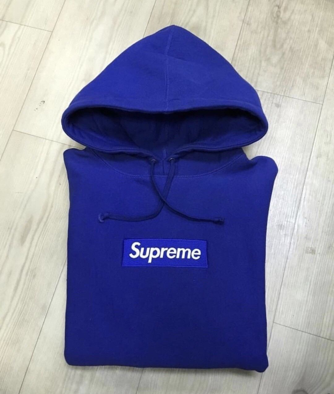 Supreme Supreme Royal Blue Box Logo Hoodie FW/08