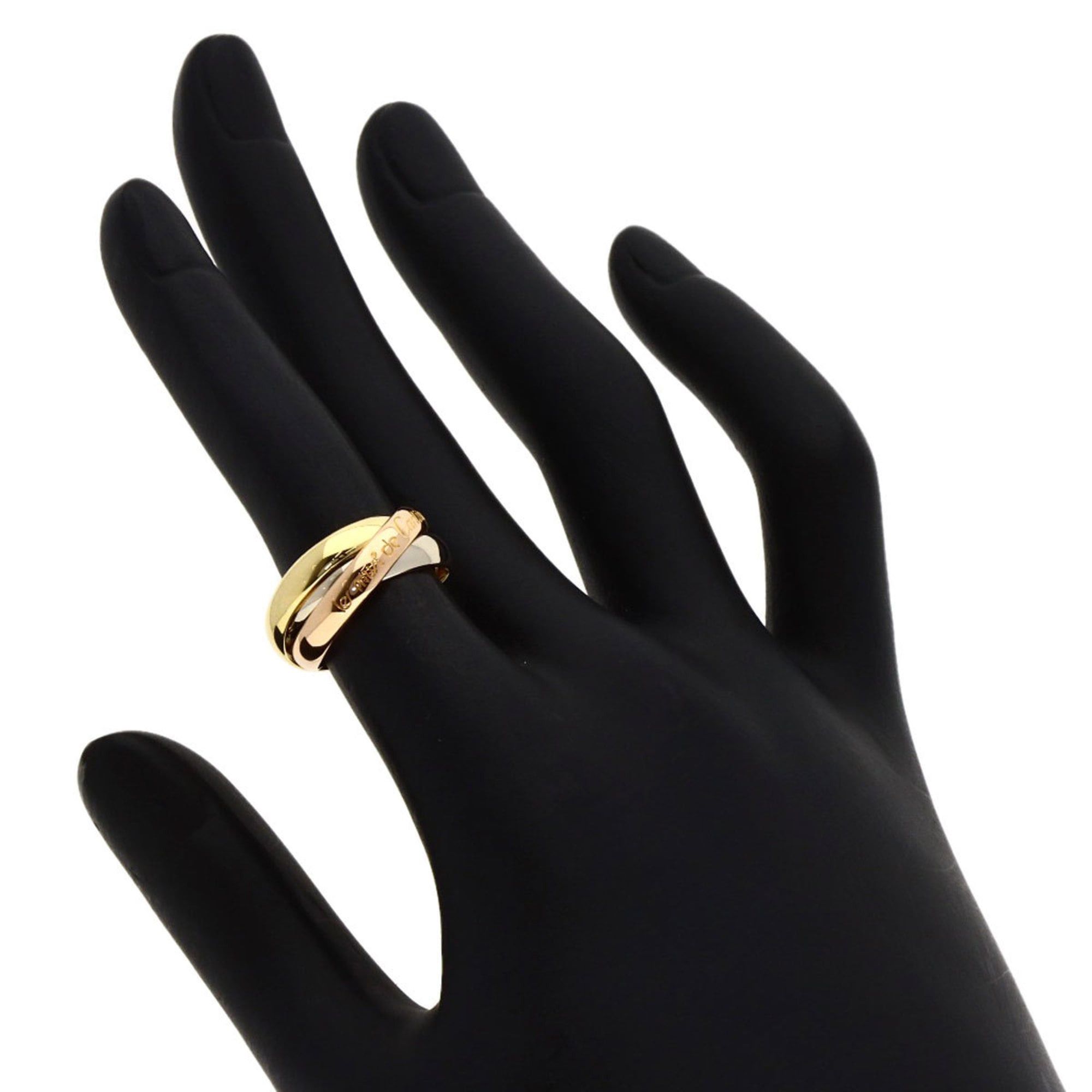 Cartier Cartier Trinity #48 Ring, 18K Yellow Gold/18KPG/18KWG, Women's Size ONE SIZE - 5 Thumbnail