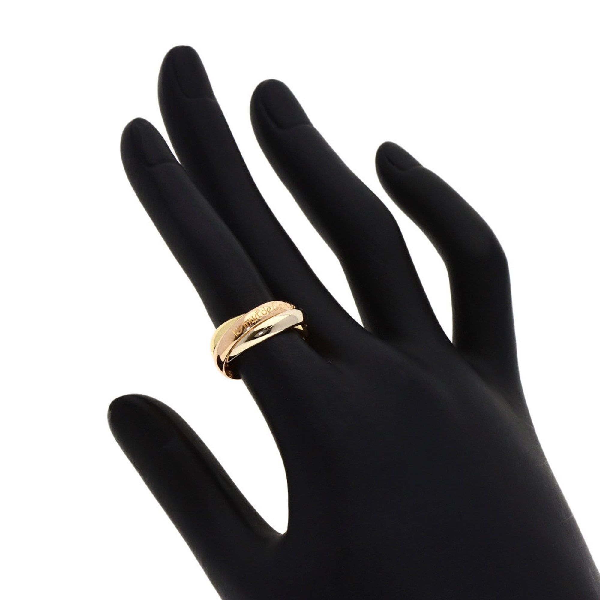 Cartier Cartier Trinity #49 Ring, 18K Yellow Gold/18KPG/18KWG, Women's Size ONE SIZE - 4 Thumbnail