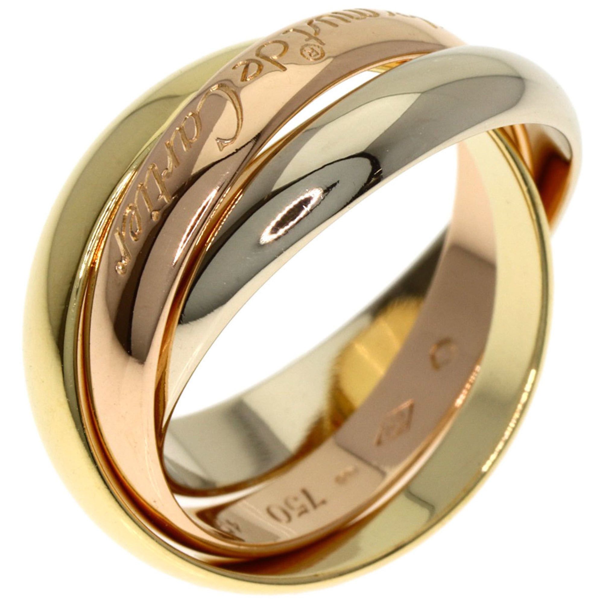 Cartier Cartier Trinity #49 Ring, 18K Yellow Gold/18KPG/18KWG, Women's Size ONE SIZE - 2 Thumbnail