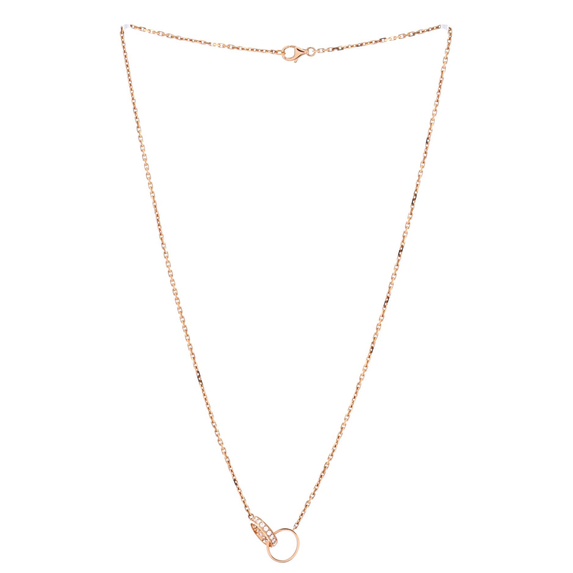 Cartier Love Interlocking Necklace Size ONE SIZE - 2 Thumbnail