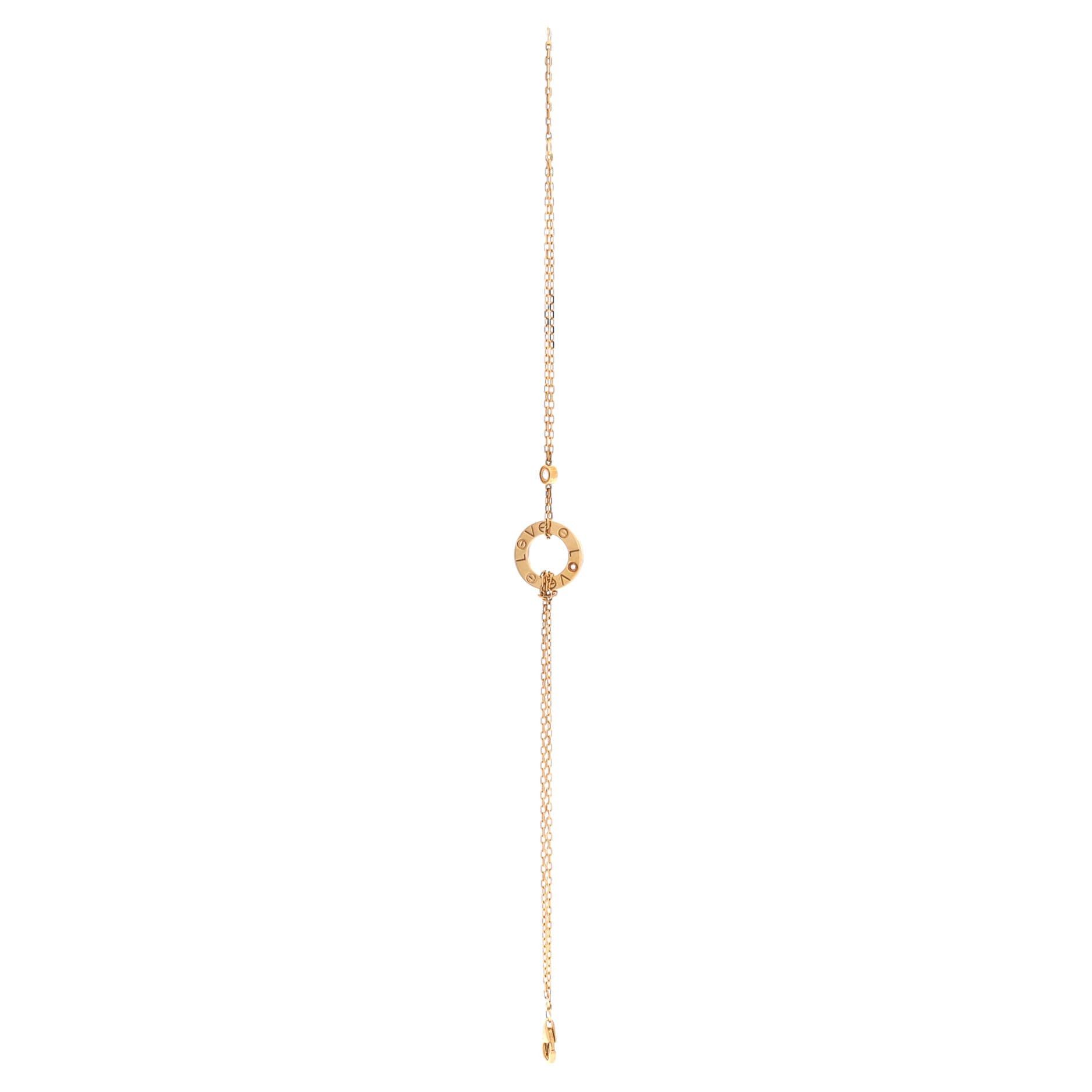 Cartier 2 Diamonds Love Bracelet Size ONE SIZE - 3 Thumbnail