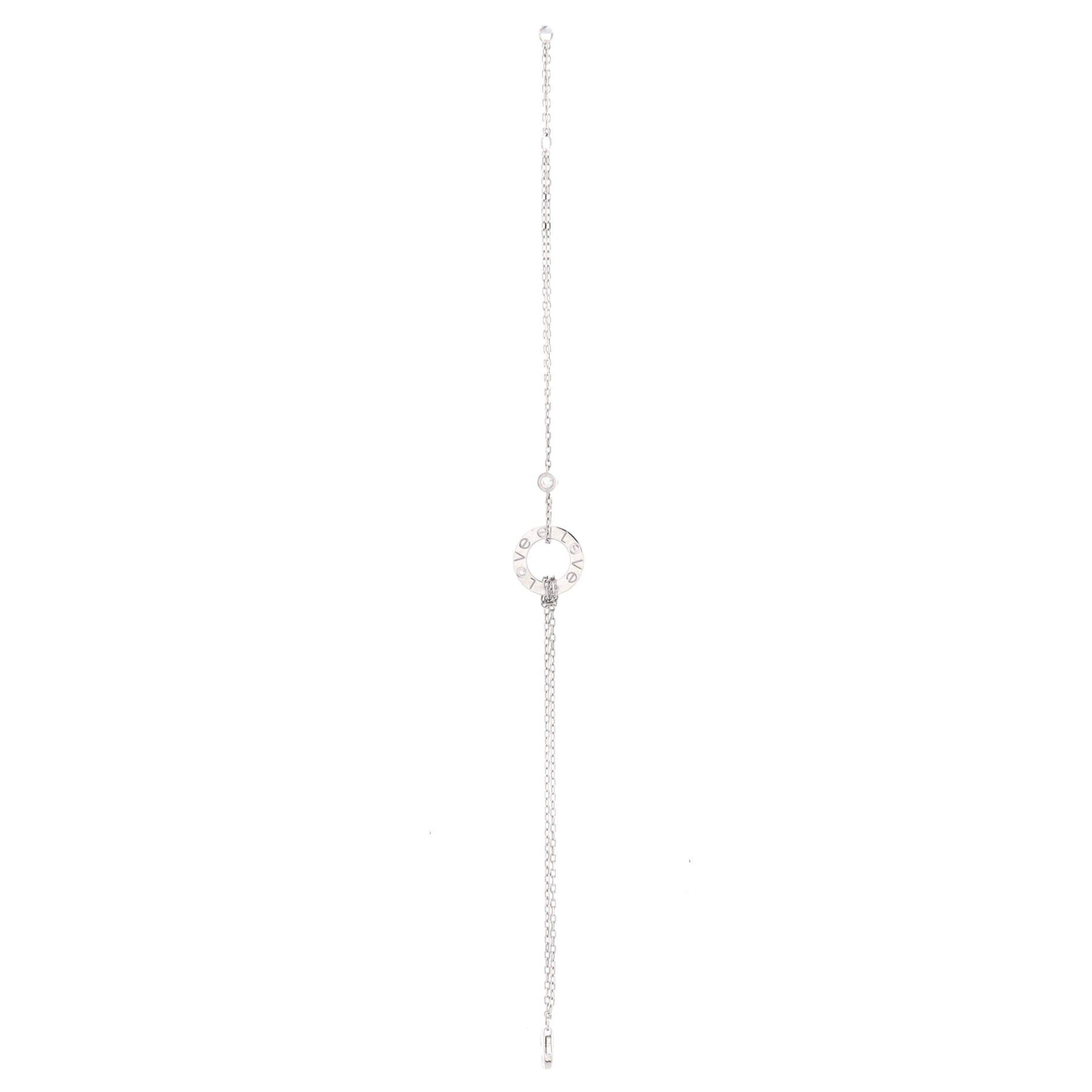 Cartier 2 Diamonds Love Bracelet Size ONE SIZE - 3 Thumbnail