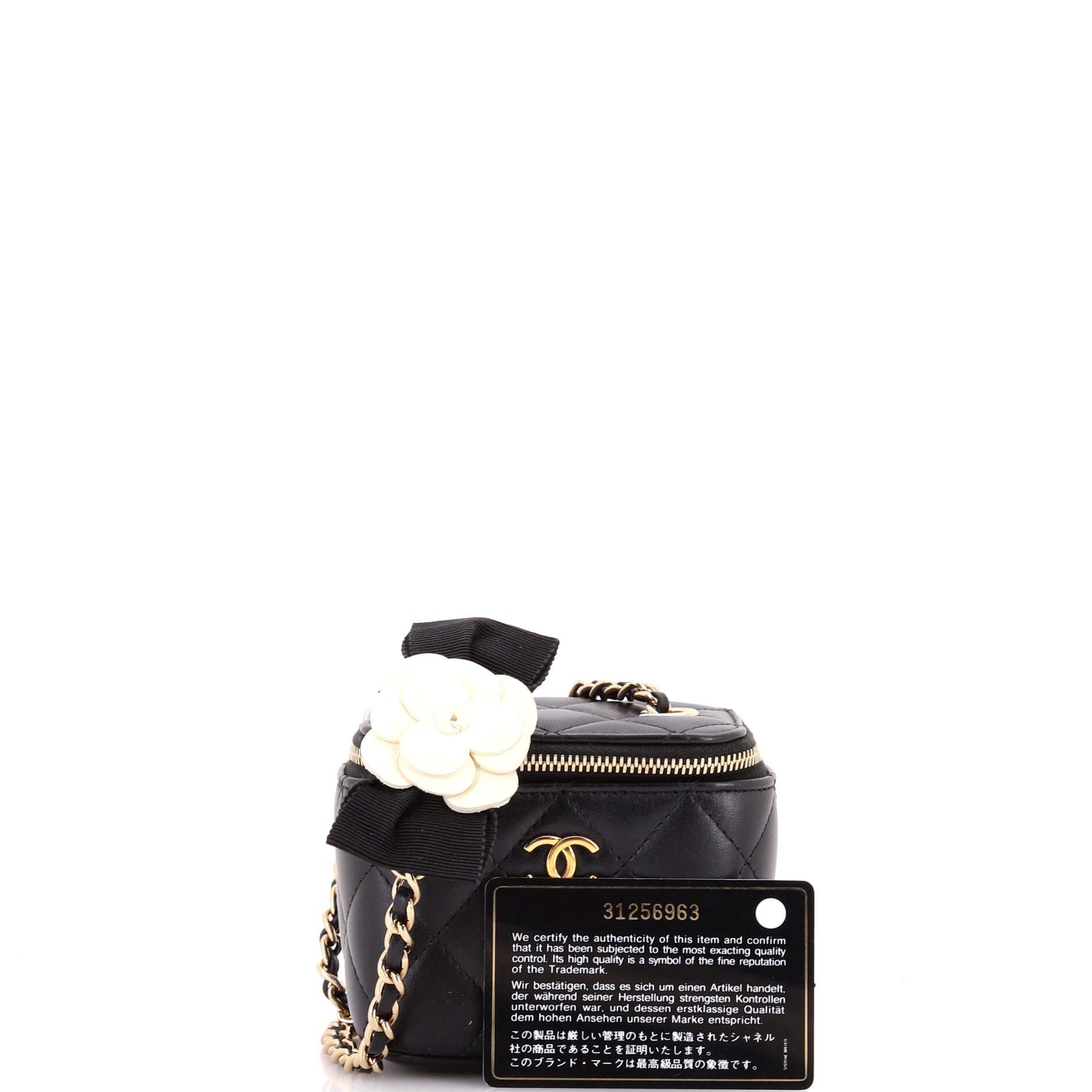 Chanel Camellia Bow Vanity Case with Chain Size ONE SIZE - 2 Thumbnail