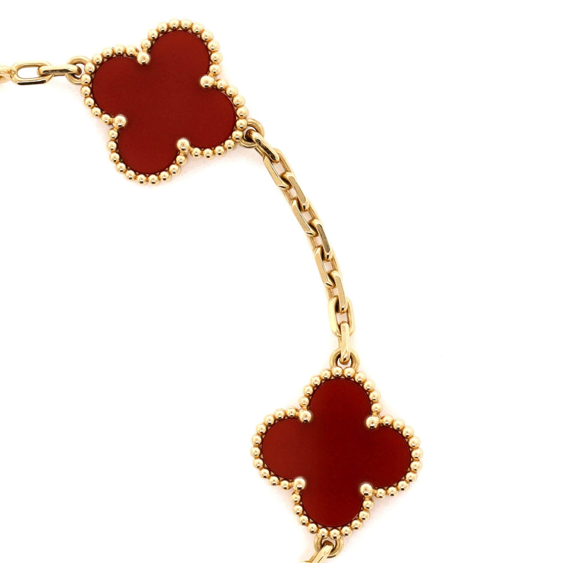 Van Cleef & Arpels Vintage Alhambra 5 Motifs Bracelet Size ONE SIZE - 3 Thumbnail