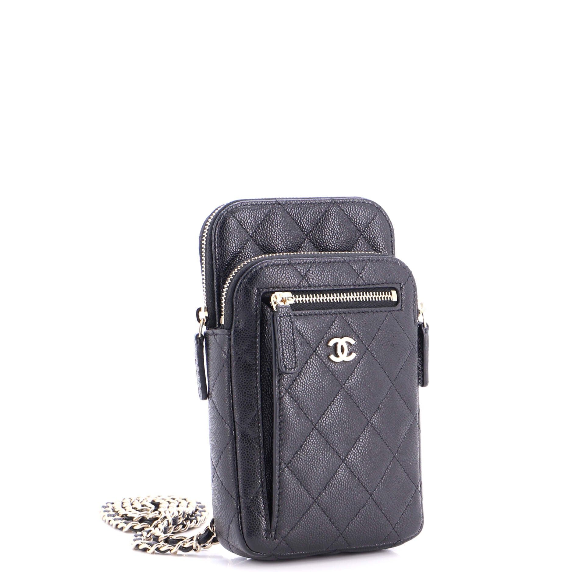 Chanel Zip Pocket Vertical Phone Holder with Chain Size ONE SIZE - 2 Thumbnail
