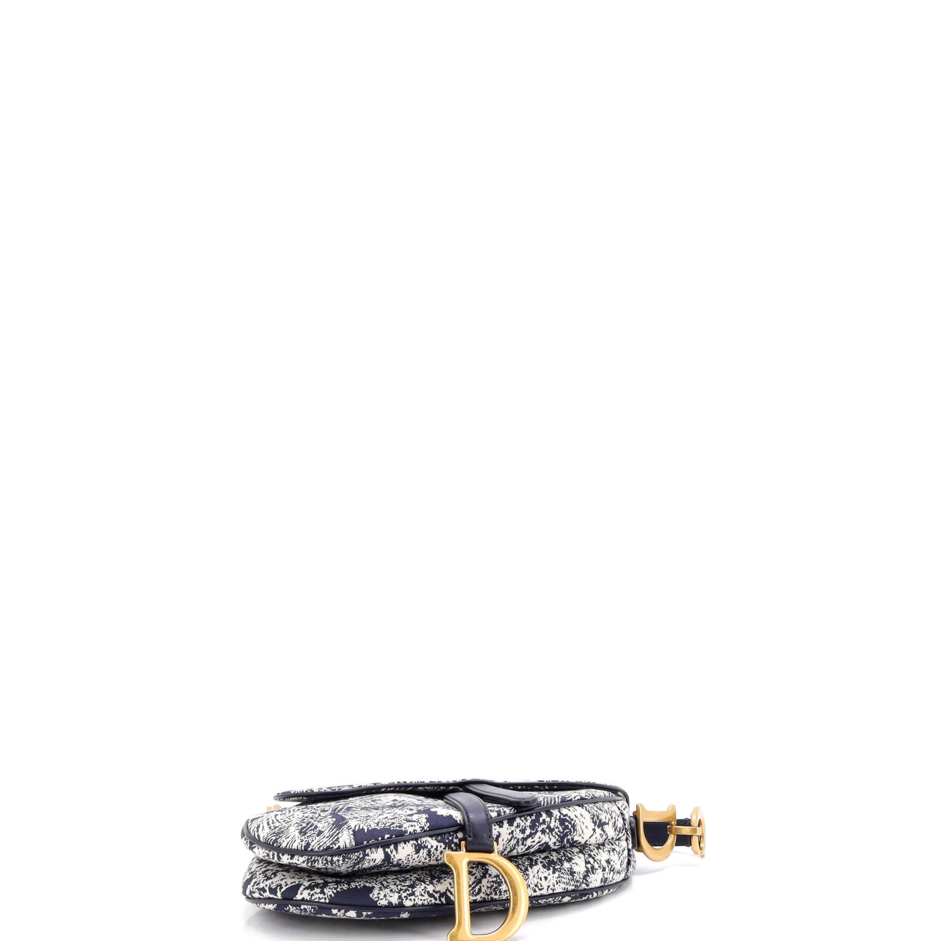 Dior Toile De Jouy Saddle Bag Size ONE SIZE - 4 Thumbnail
