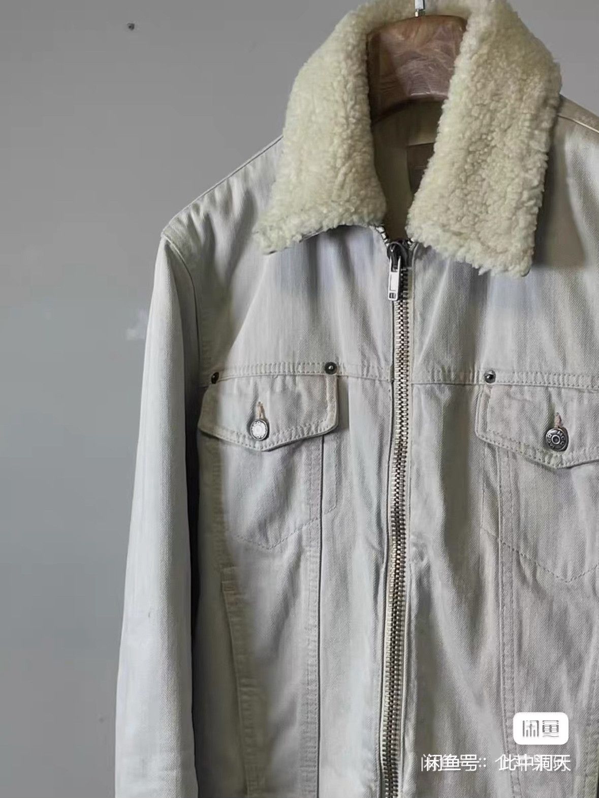 Alexander McQueen Alexander McQueen Lamb Wool Denim Jacket Size US M / EU 48-50 / 2 - 2 Thumbnail