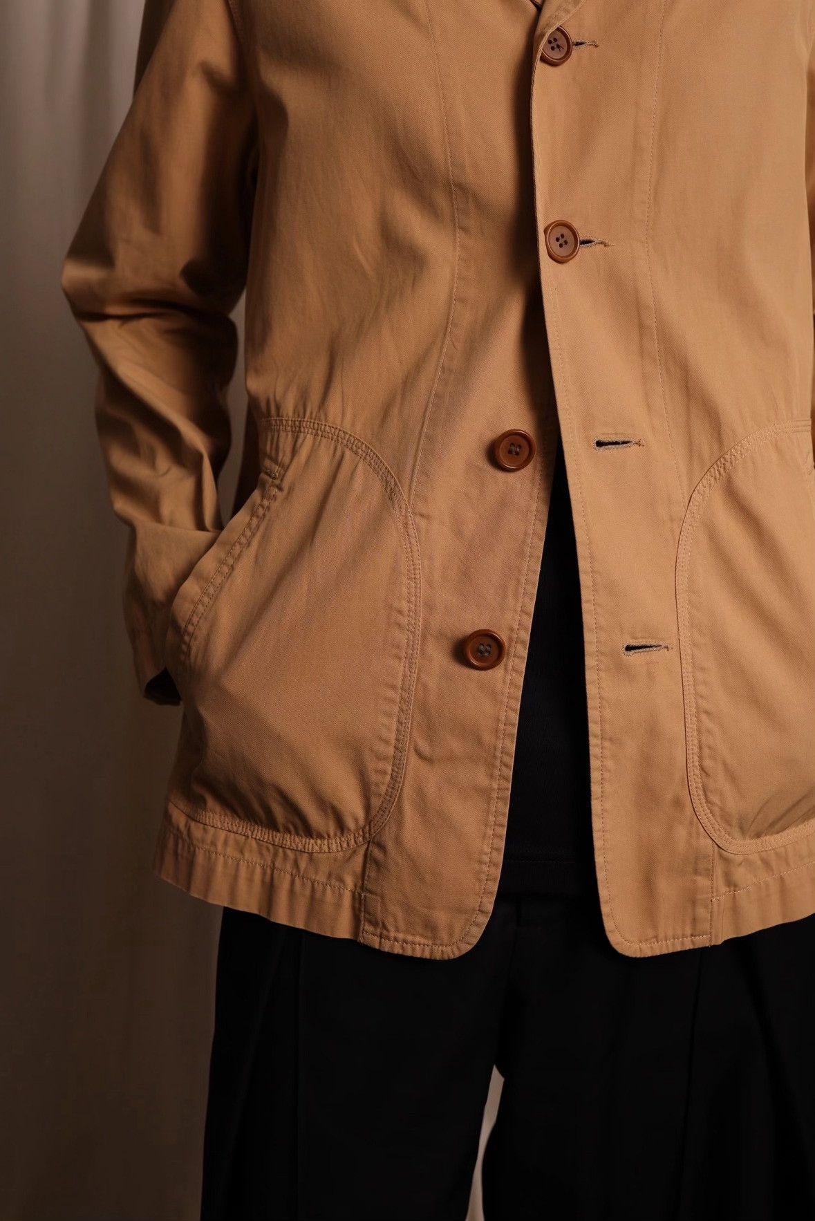 Issey Miyake Issey Miyake 90s Main Line Safari Jacket Size US L / EU 52-54 / 3 - 3 Thumbnail