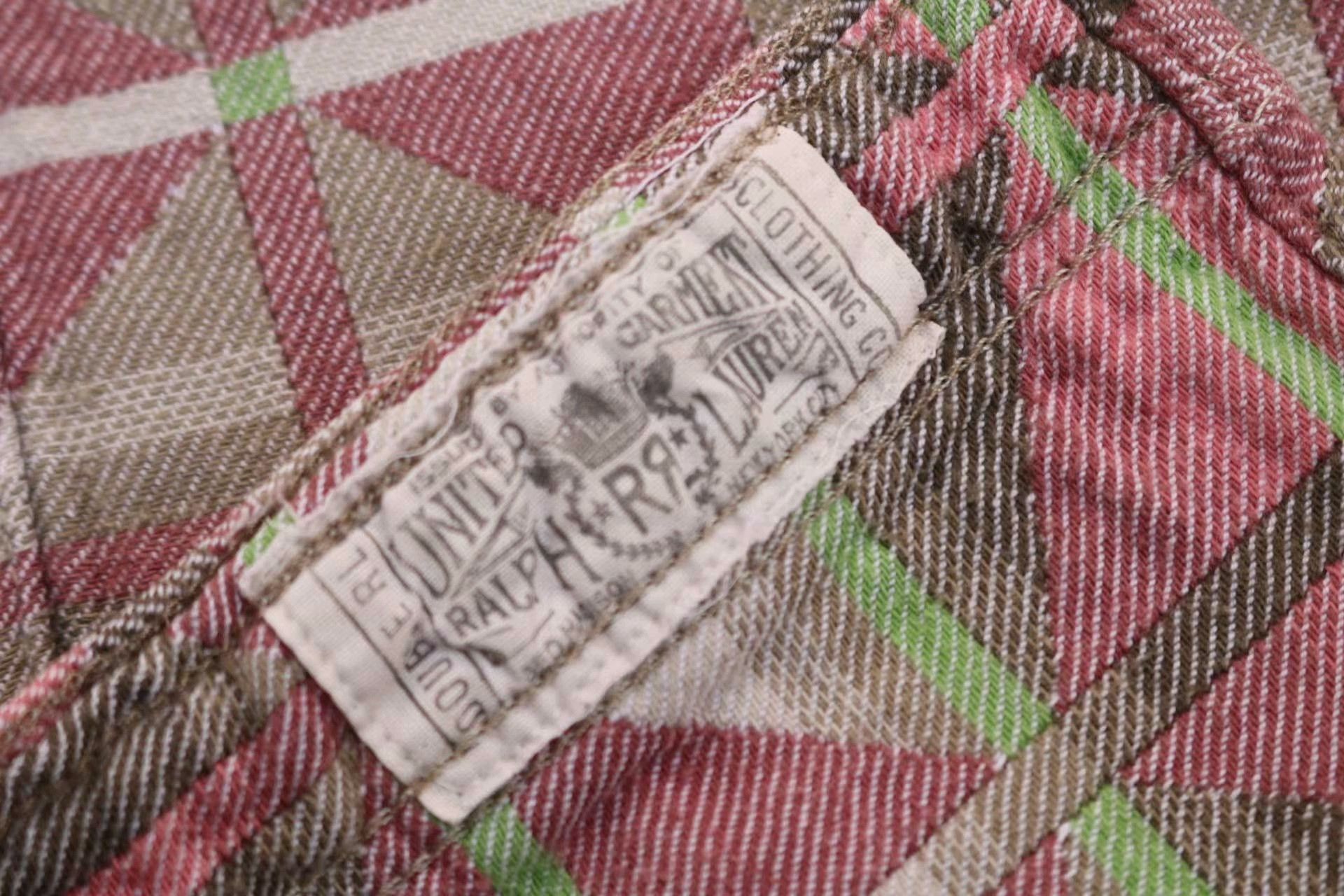 RRL Ralph Lauren RRL Vintage Distressed Pink Plaid Shirt Size US M / EU 48-50 / 2 - 7 Thumbnail