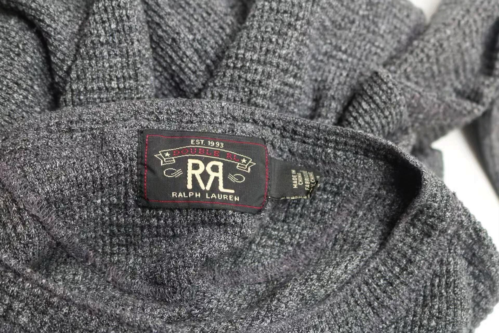 RRL Ralph Lauren RRL Vintage Distressed Gray Henley Long-Sleeve T-Shirt Size US S / EU 44-46 / 1 - 8 Thumbnail