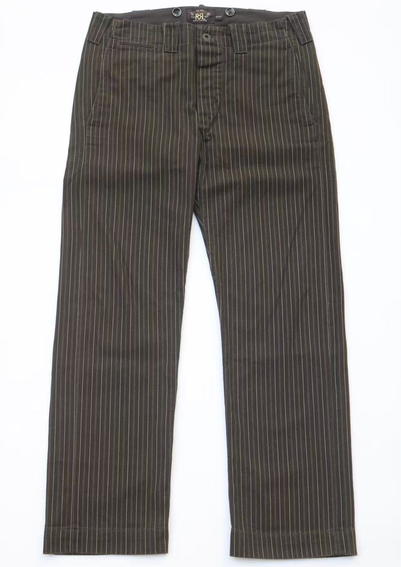 RRL Ralph Lauren RRL Vintage Striped Cargo Pants Depp Size US 30 / EU 46 - 2 Thumbnail