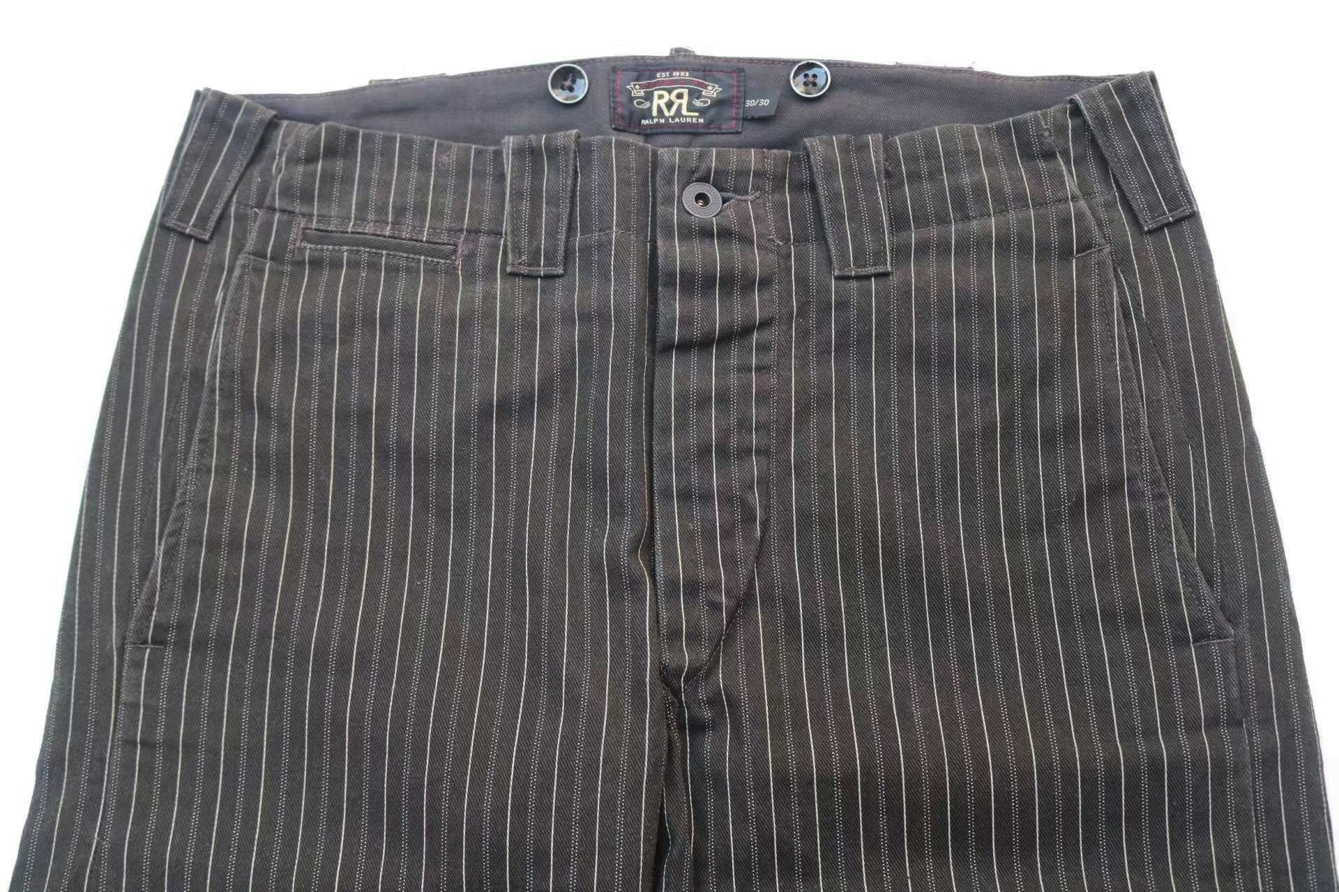 RRL Ralph Lauren RRL Vintage Striped Cargo Pants Depp Size US 30 / EU 46 - 4 Thumbnail