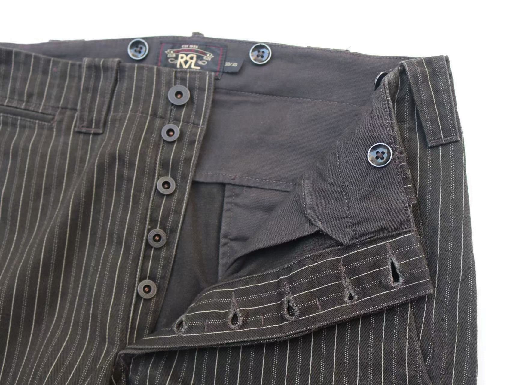 RRL Ralph Lauren RRL Vintage Striped Cargo Pants Depp Size US 30 / EU 46 - 5 Thumbnail