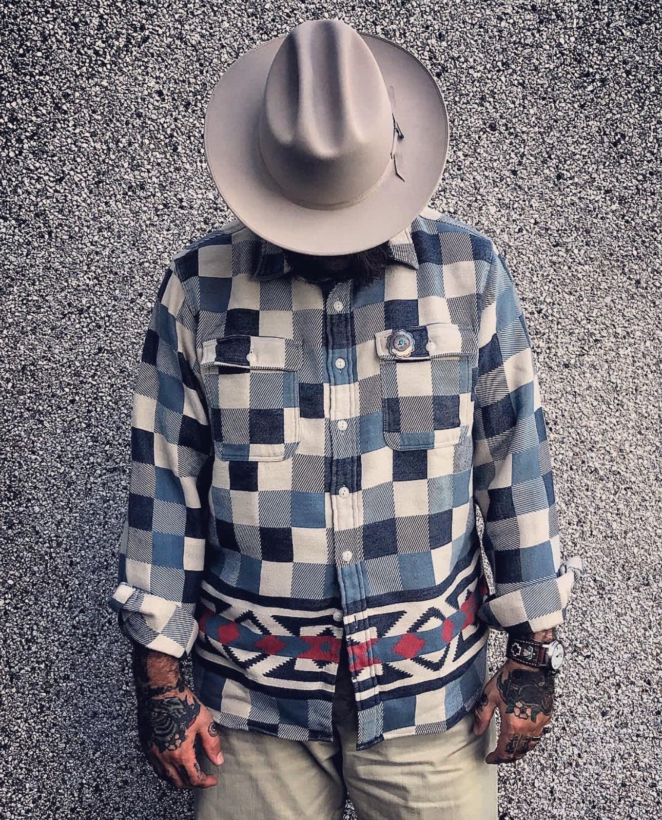 RRL Ralph Lauren RRL Double RL Vintage Southwest Work Shirt Size US S / EU 44-46 / 1 - 2 Thumbnail