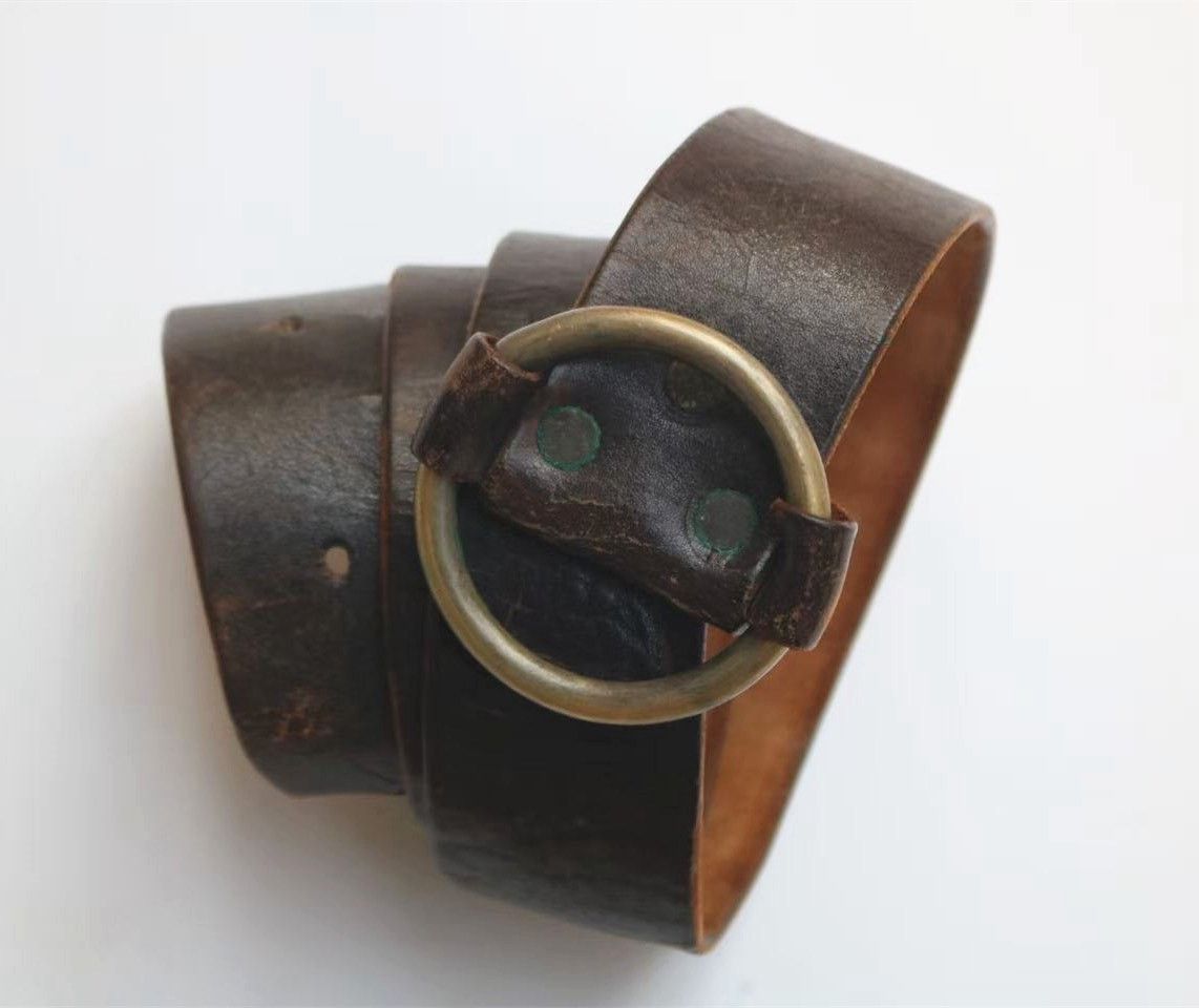 RRL Ralph Lauren RRL First Year Limited Leather Belt Size ONE SIZE - 2 Thumbnail