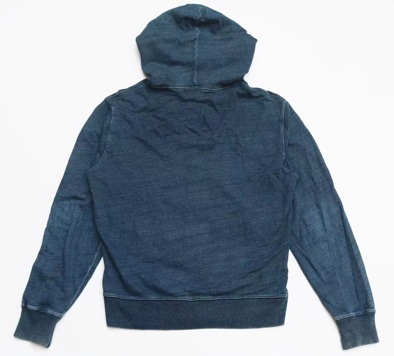 RRL Ralph Lauren RRL Vintage Indigo Washed Hoodie Size US M / EU 48-50 / 2 - 2 Thumbnail